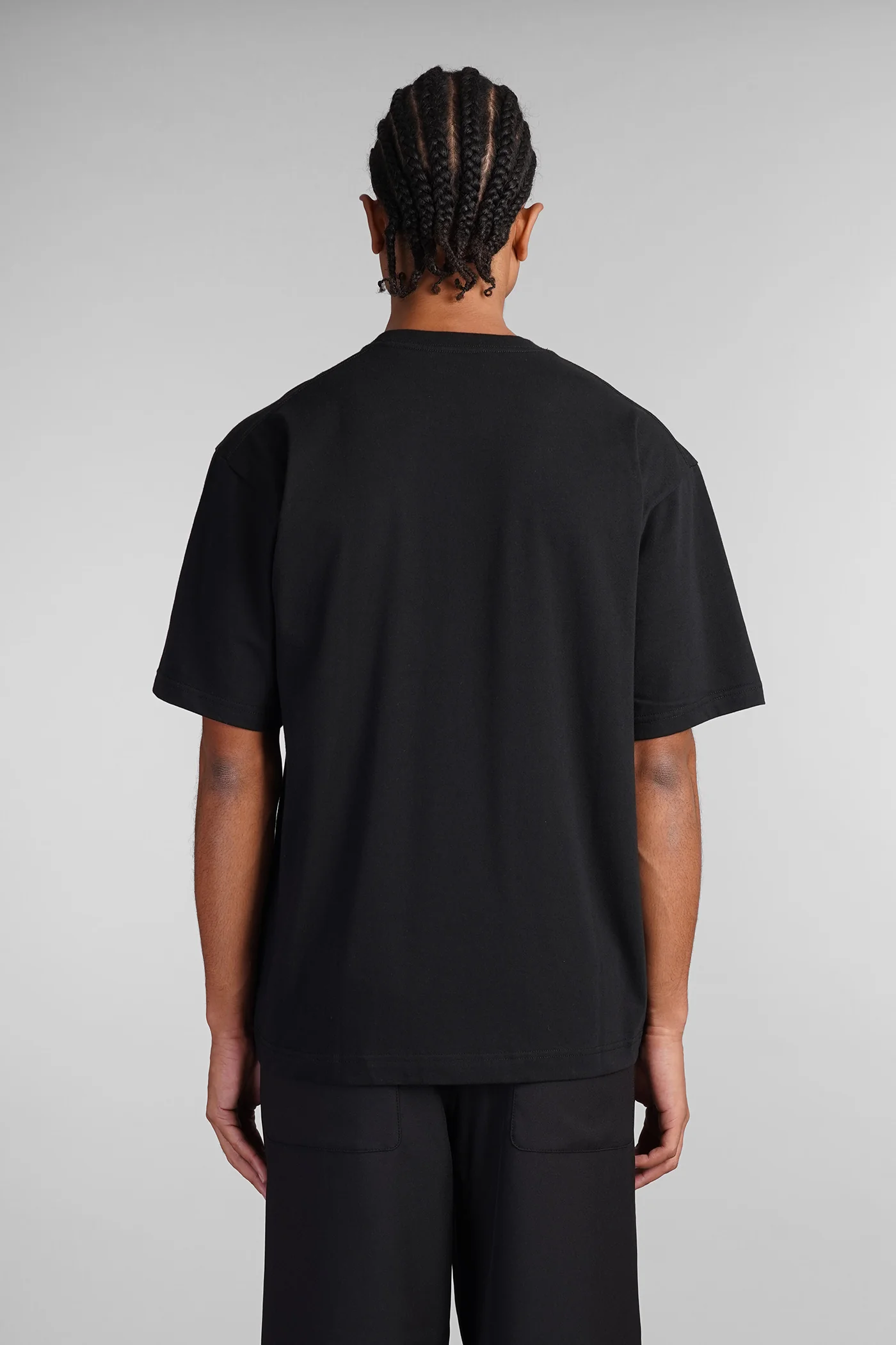 T-Shirt in black cotton - Image 3