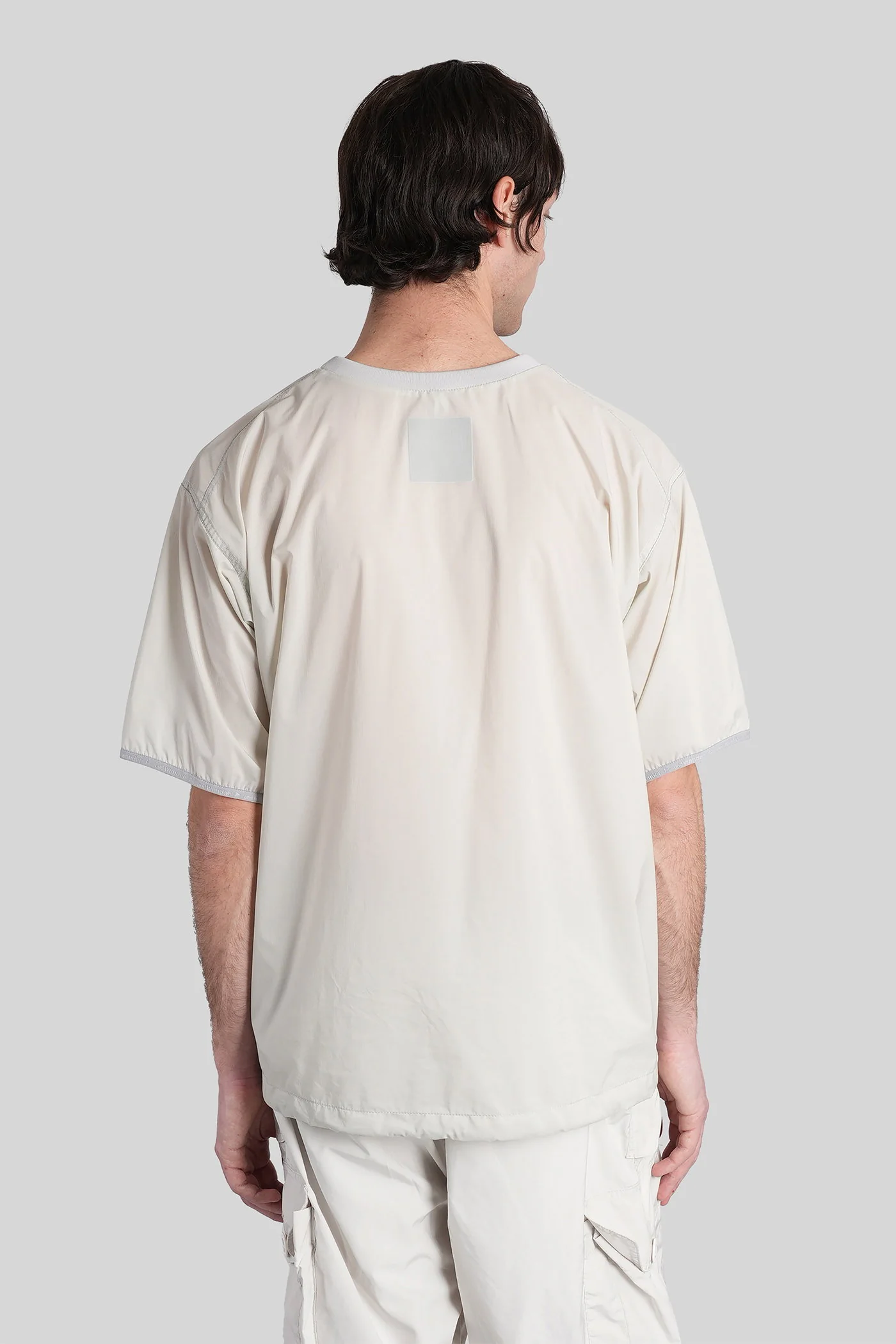 T-Shirt in grey nylon - Image 3