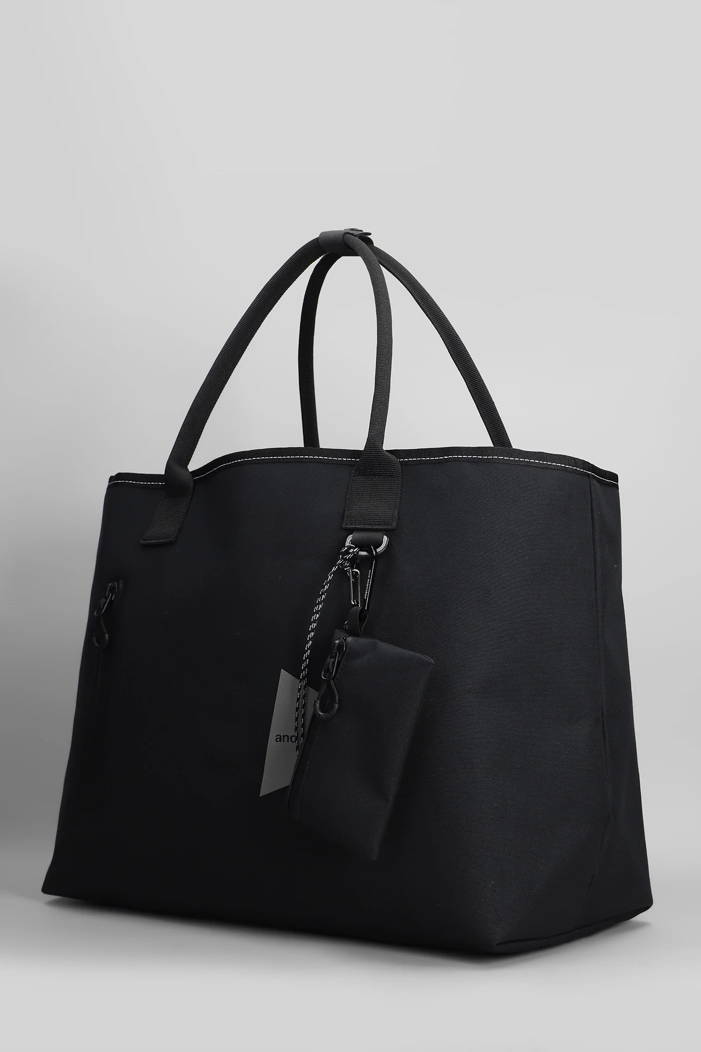 Tote in black cotton - Image 2