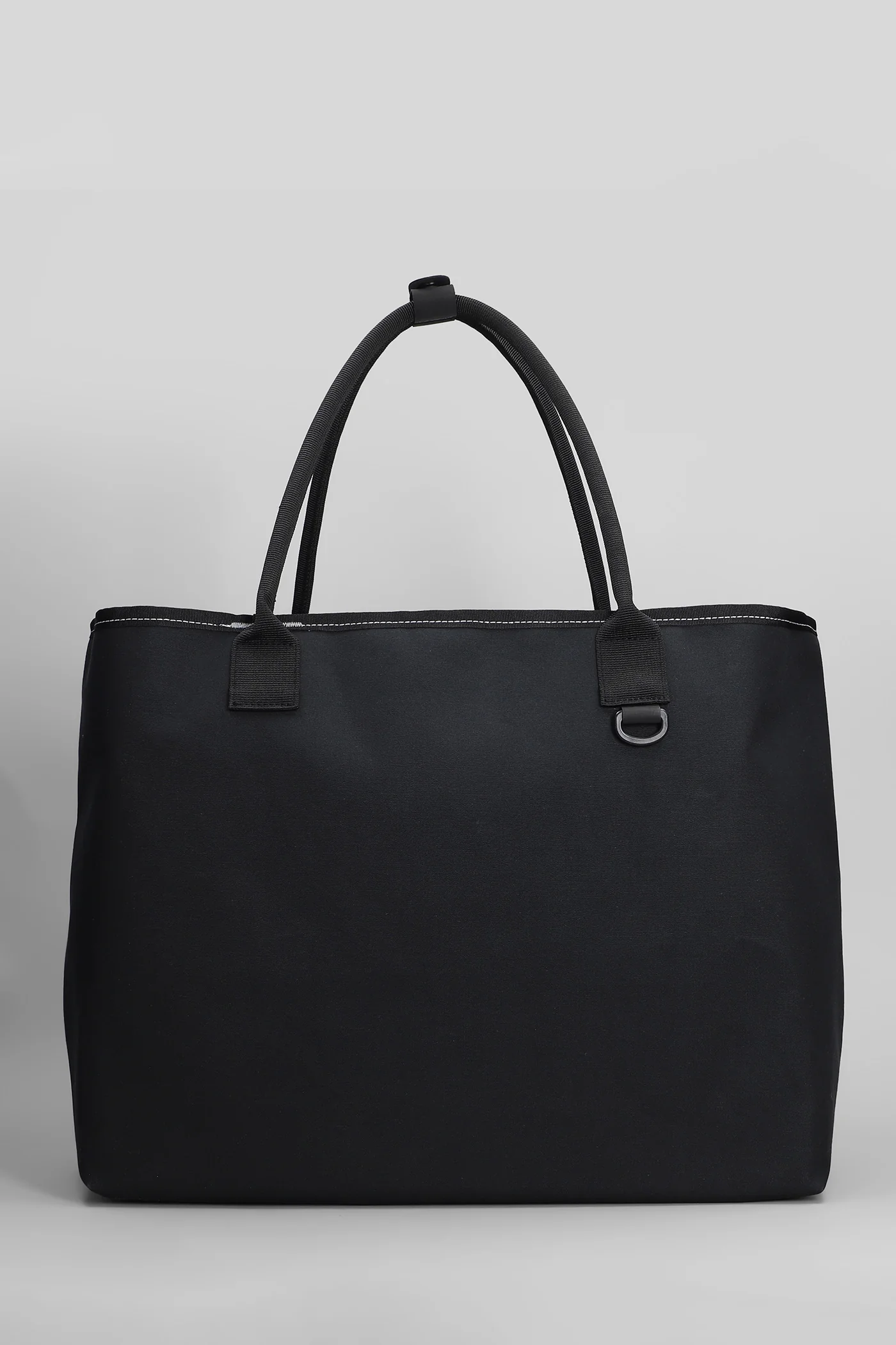 Tote in black cotton - Image 3
