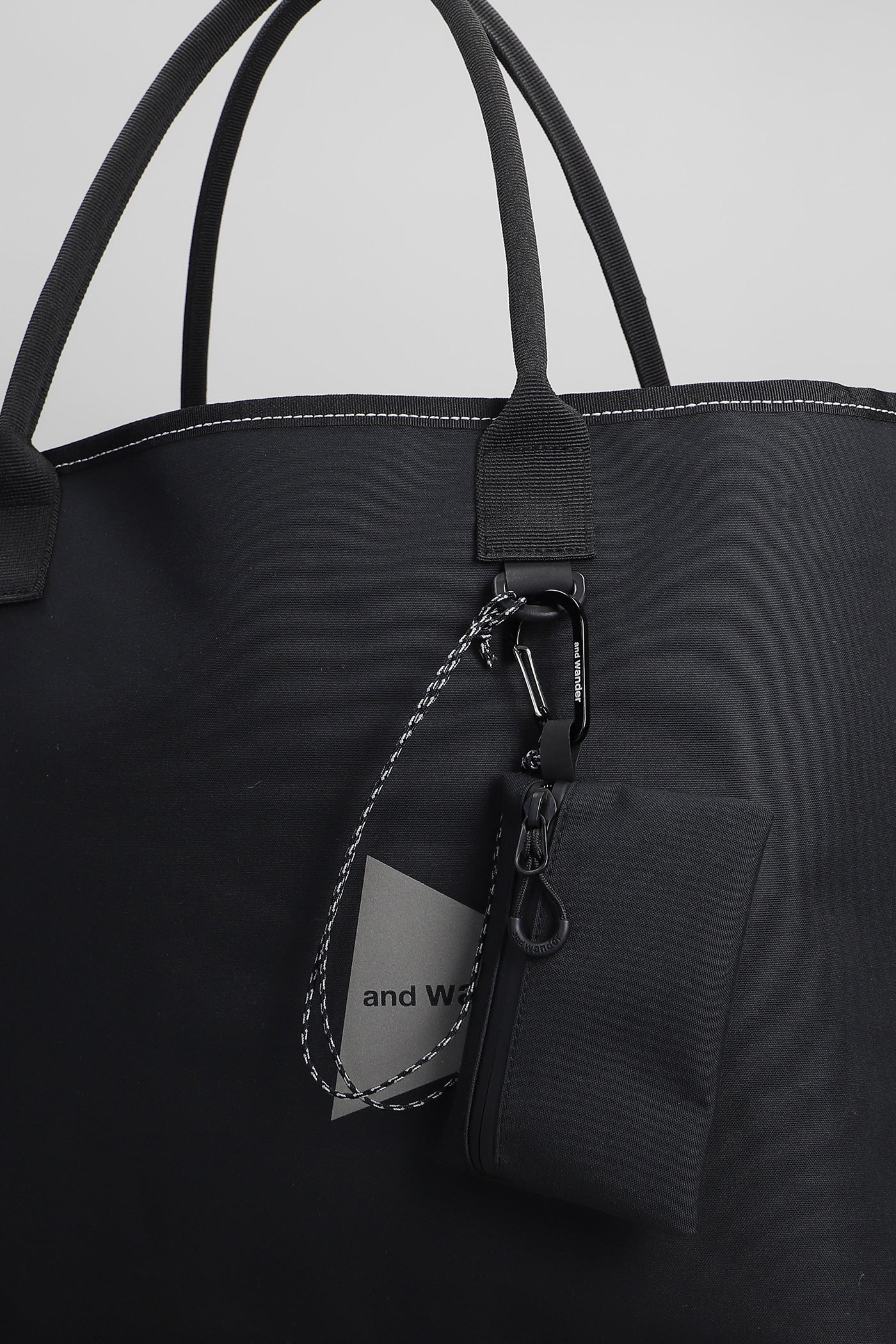 Tote in black cotton - Image 4