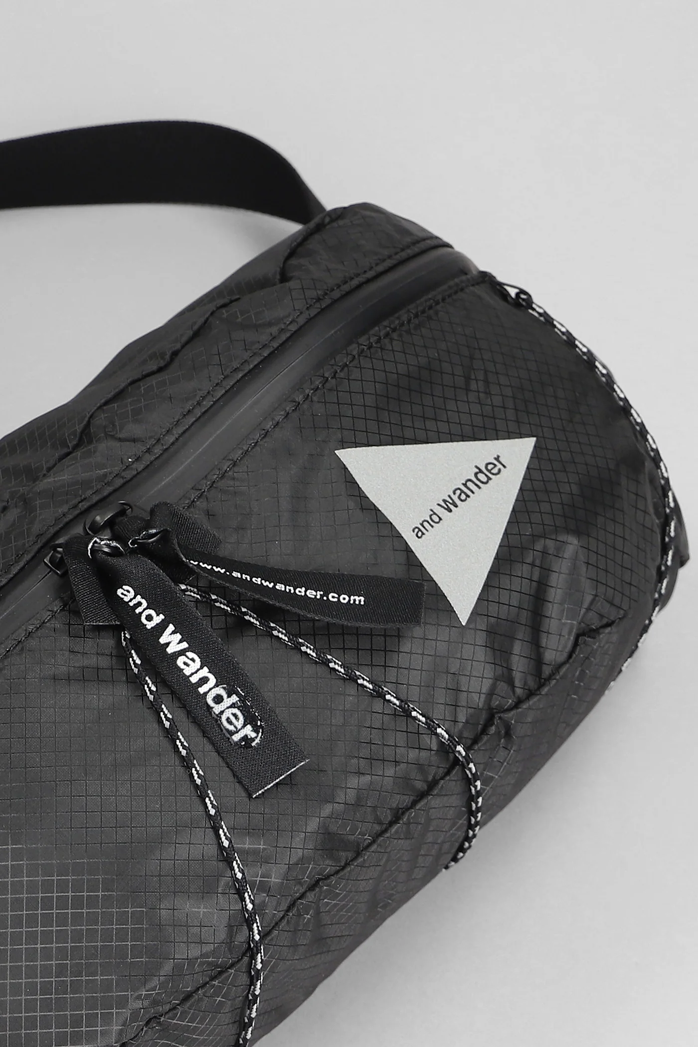 Waist Bag in black nylon - Image 4