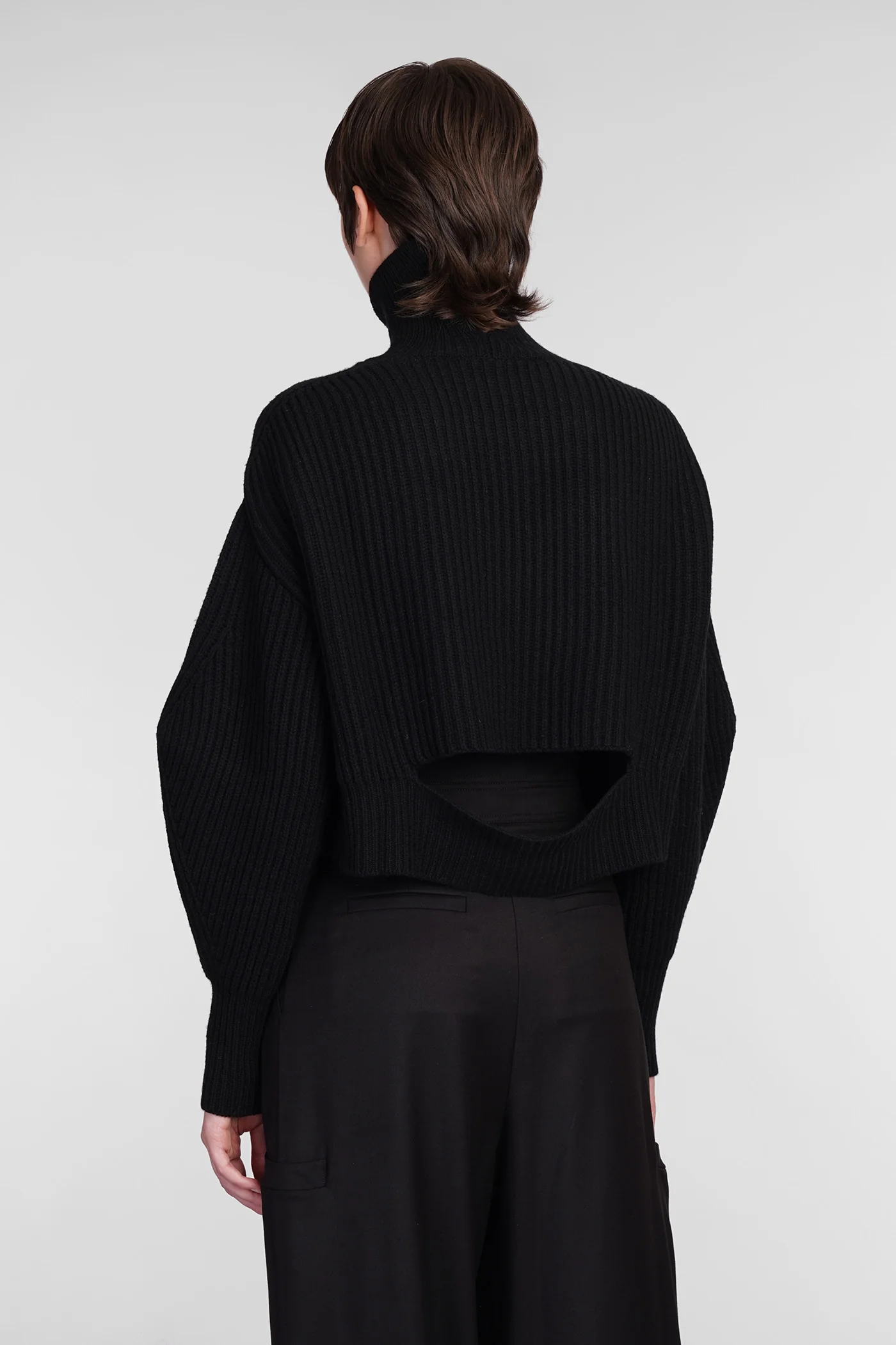 Knitwear in black wool - Image 3