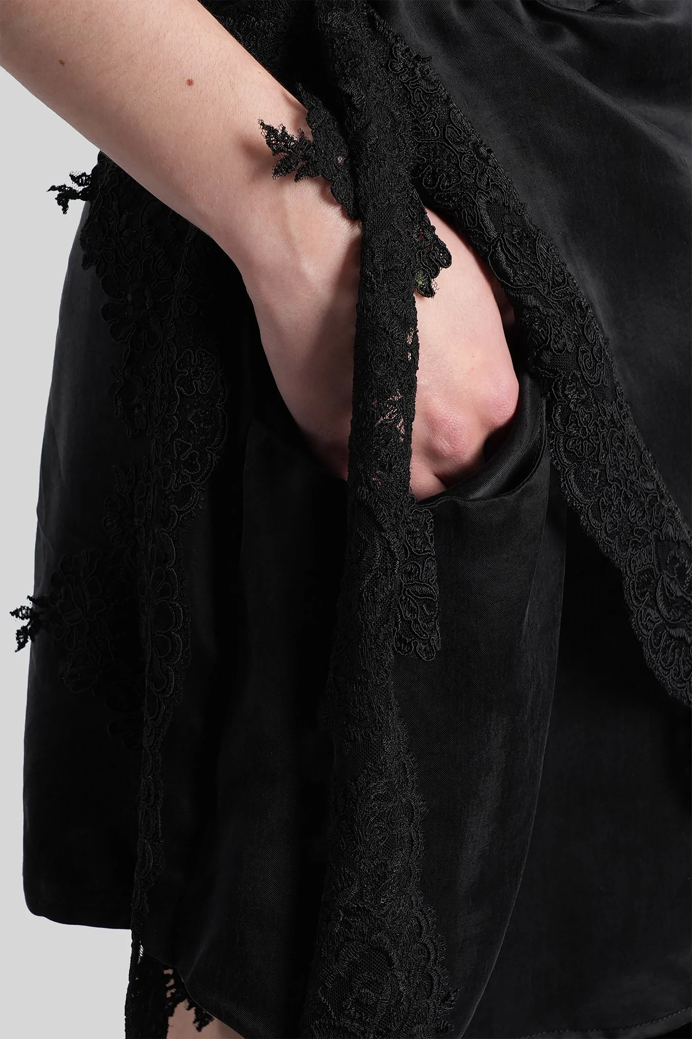 Menta Mini dress in black polyamide polyester - Image 5