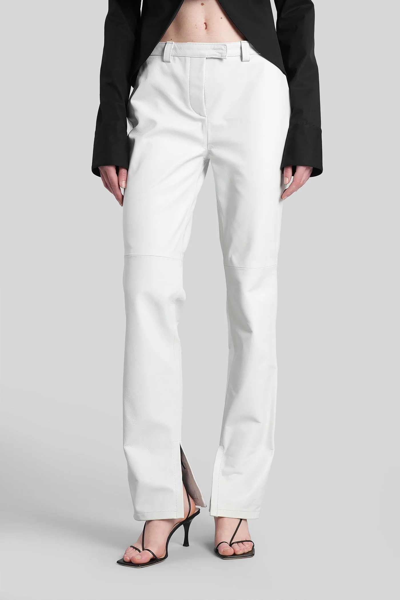Sage Pants in cyan leather