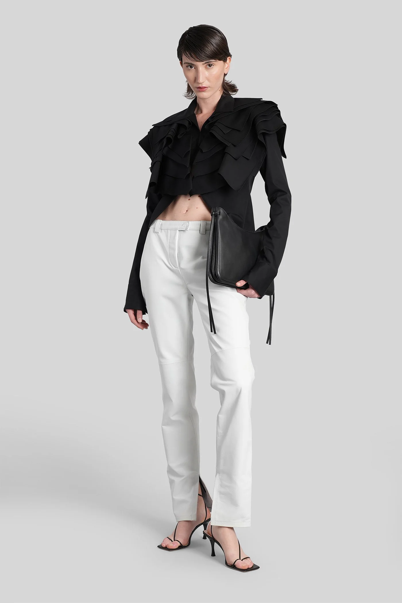 Sage Pants in cyan leather - Image 2