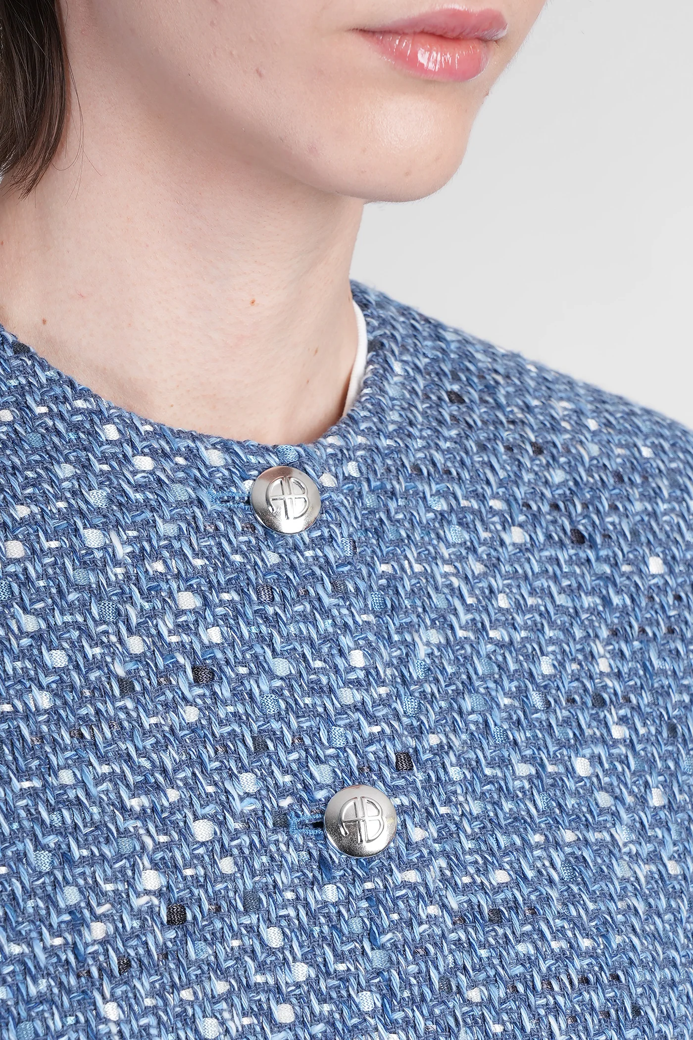 Amber Casual jacket in blue cotton - Image 5