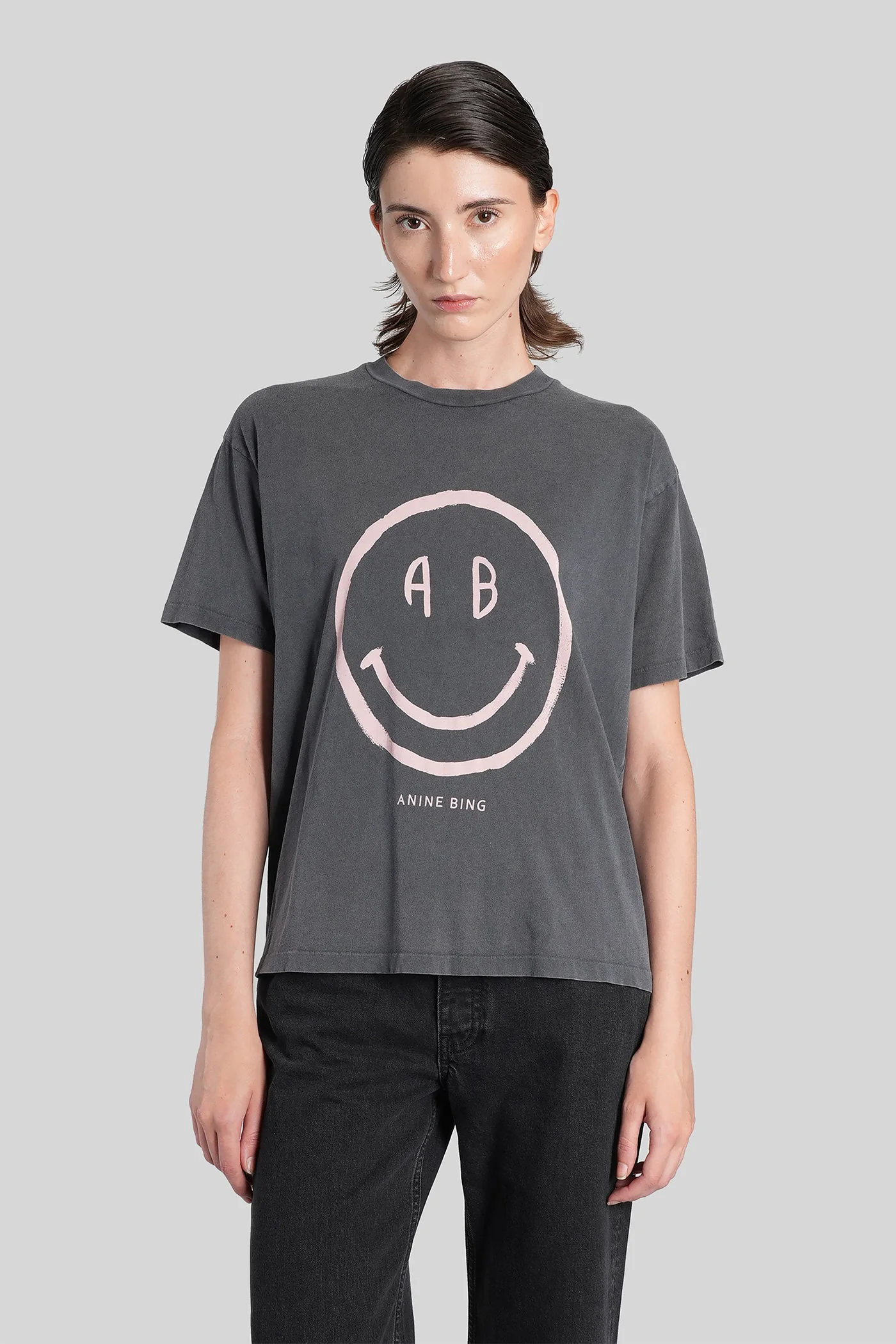 Cade T-Shirt in grey cotton