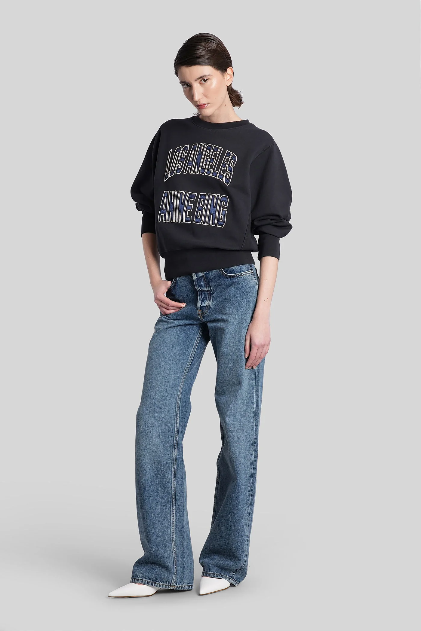 Harry Sweatshirt in black cotton - Image 2