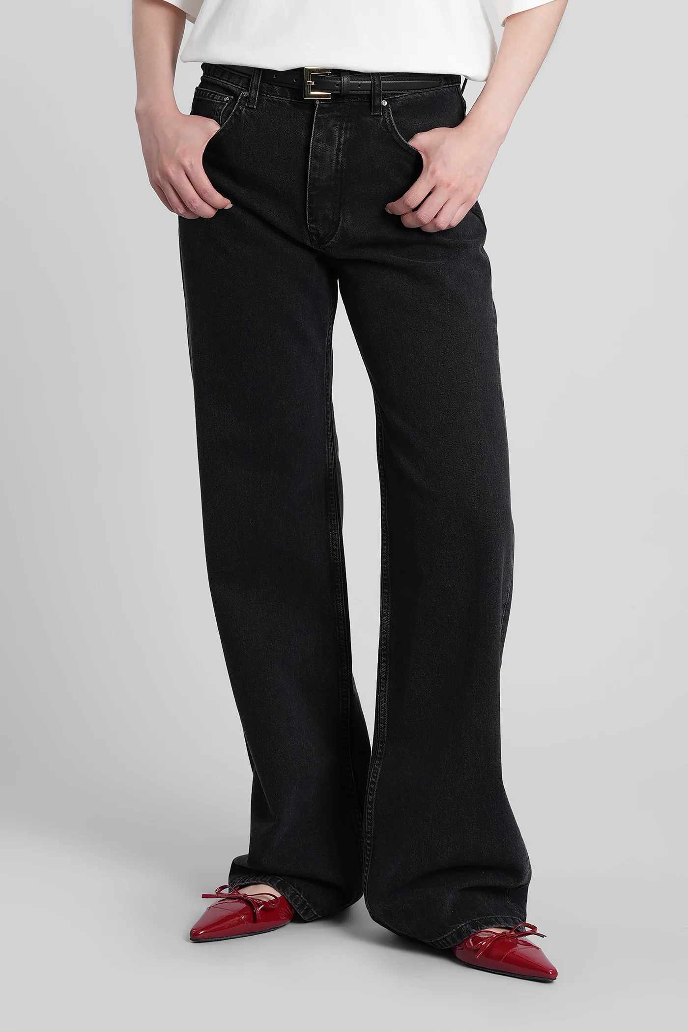 Hugh Jeans in black cotton