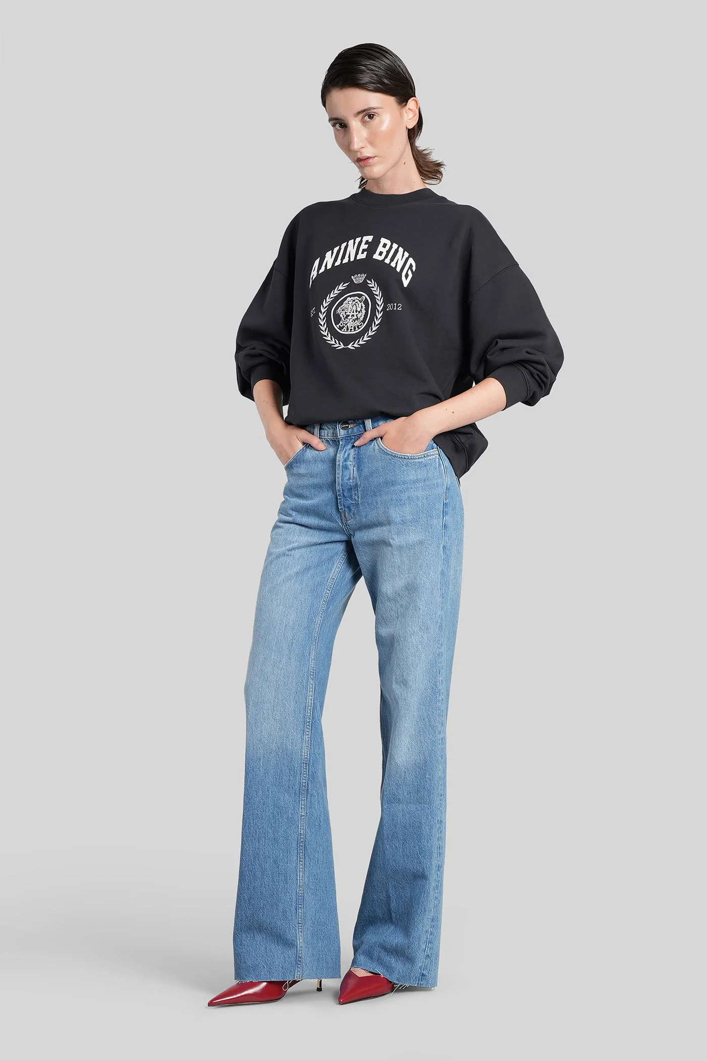 Hugh Jeans in blue cotton - Image 2