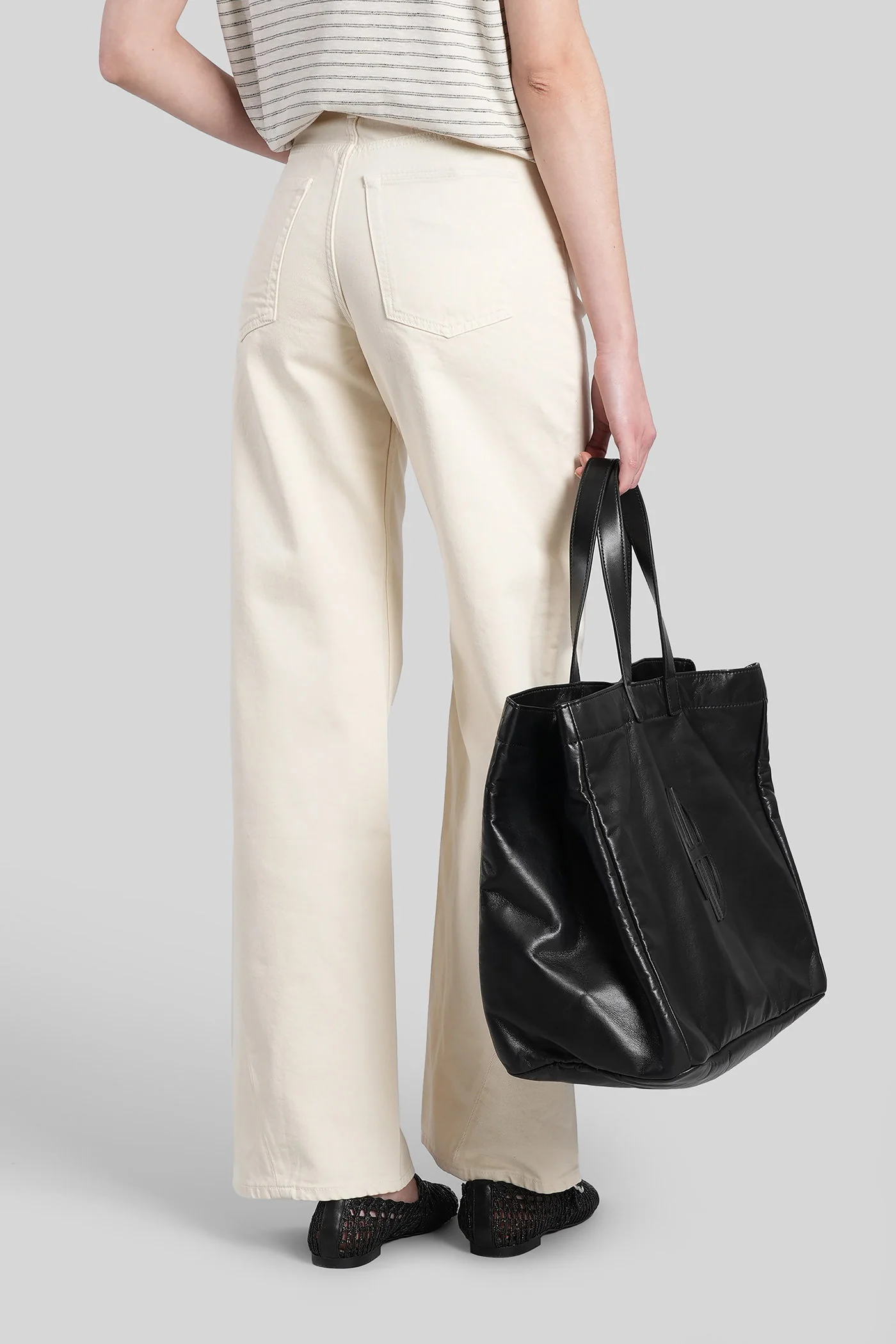 Jeans in beige denim - Image 3