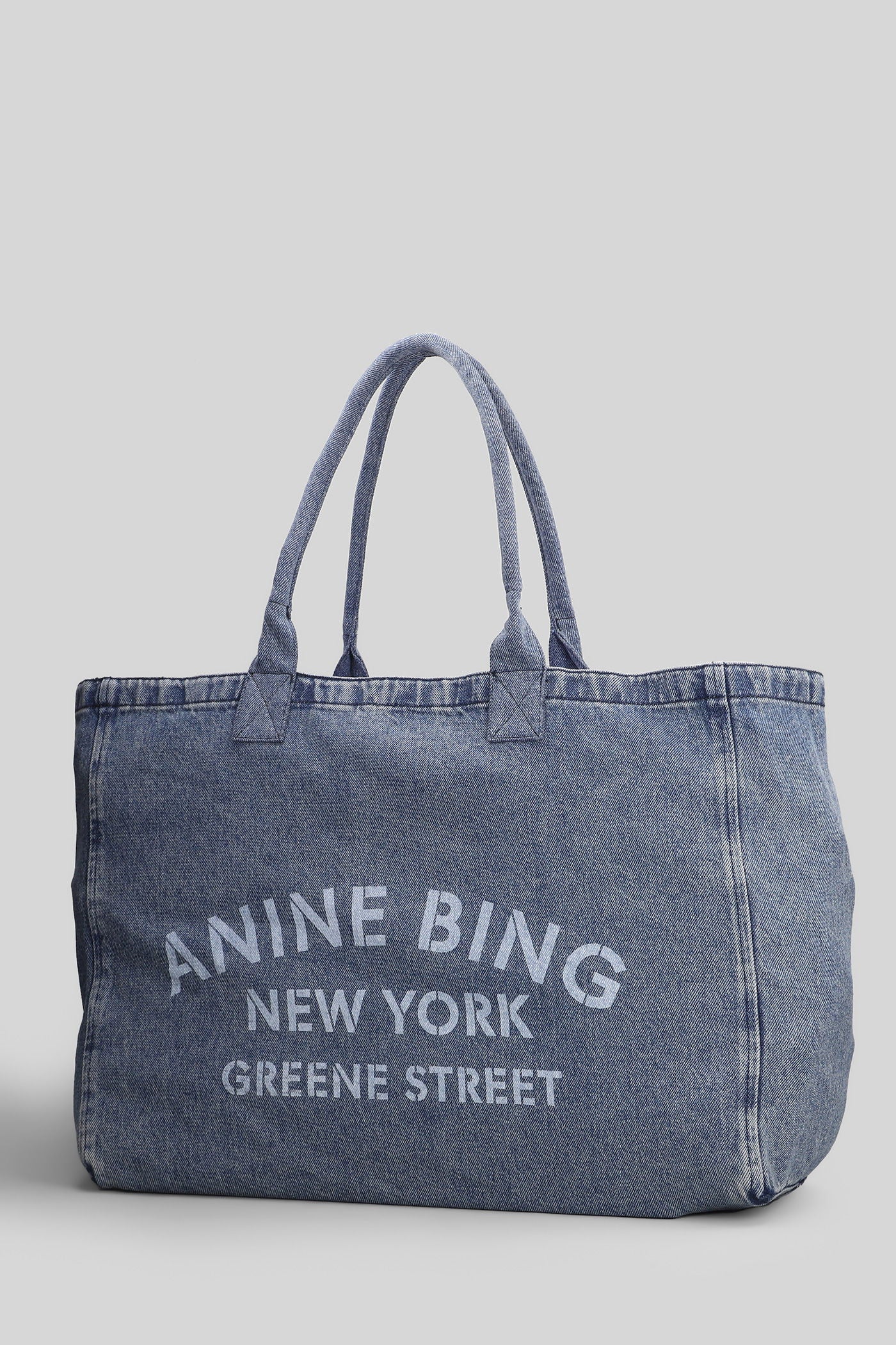 Leo tote Tote in blue cotton - Image 2