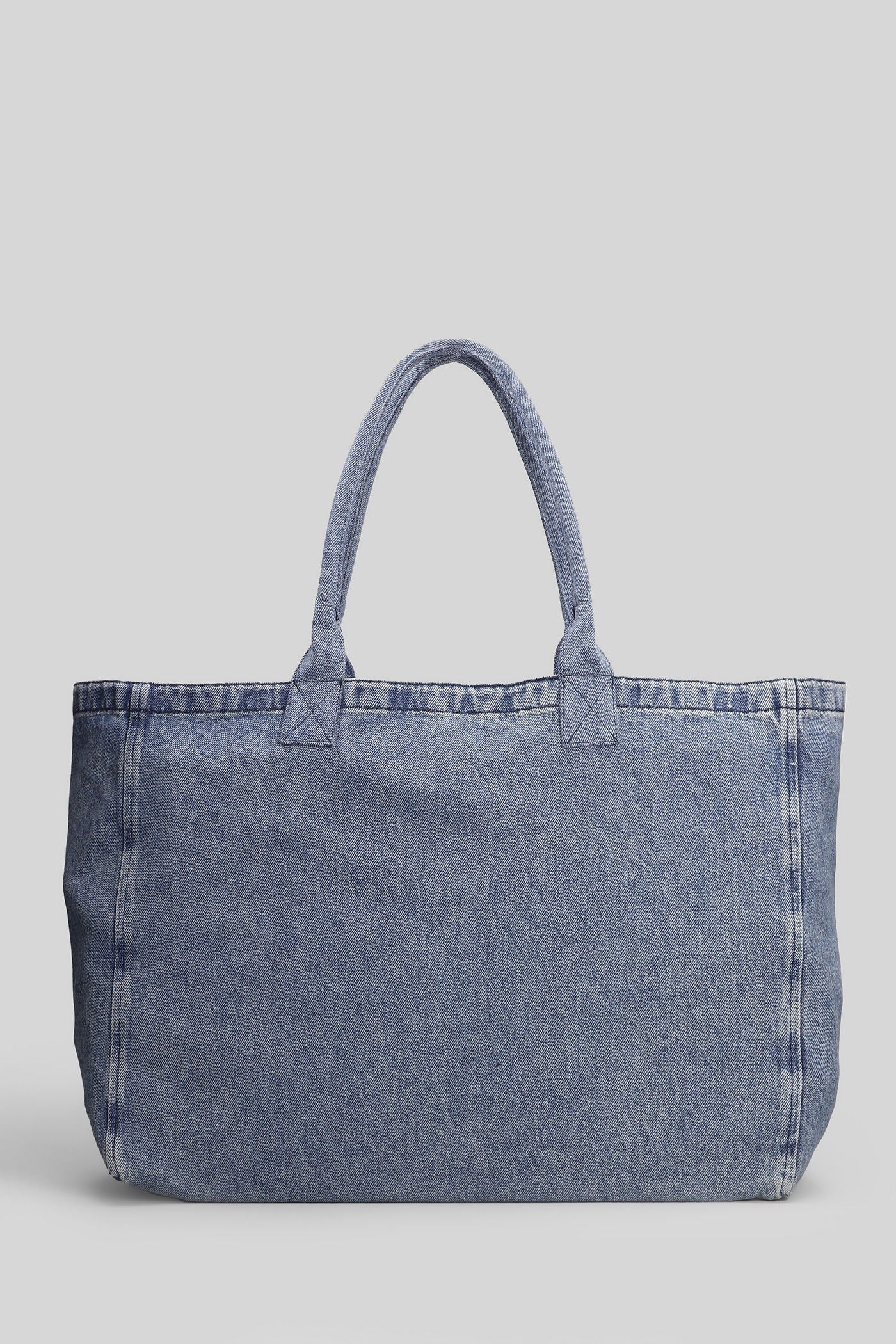 Leo tote Tote in blue cotton - Image 3