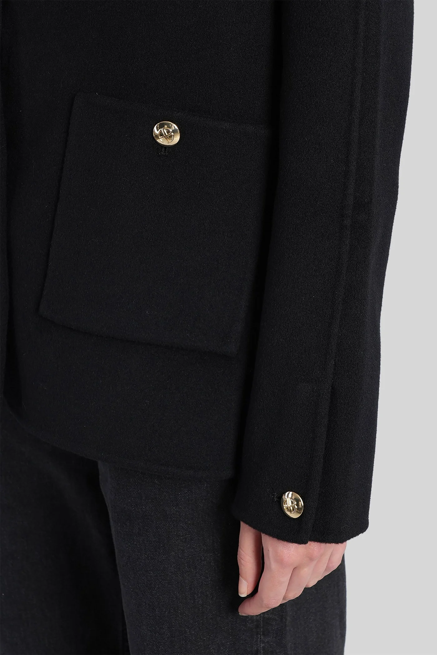 luca Casual jacket in black wool - Image 5