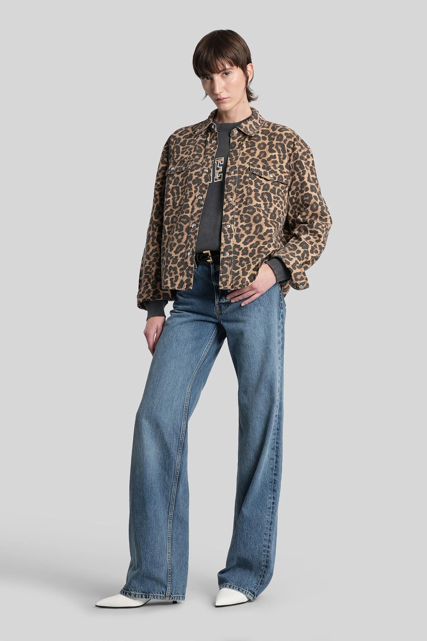 Miles Sweatshirt in black cotton - Image 2