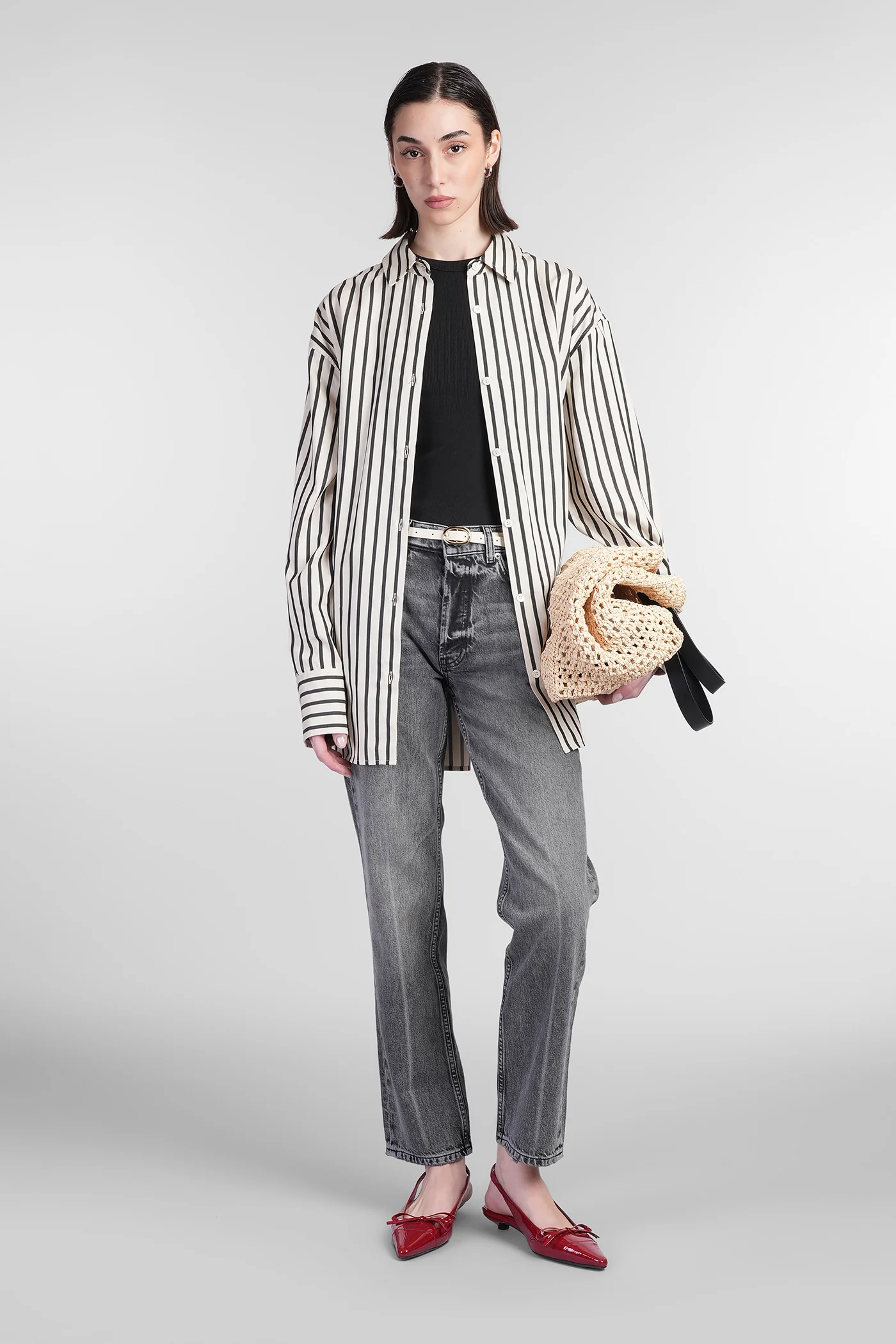 Plaza Shirt in beige cotton - Image 2