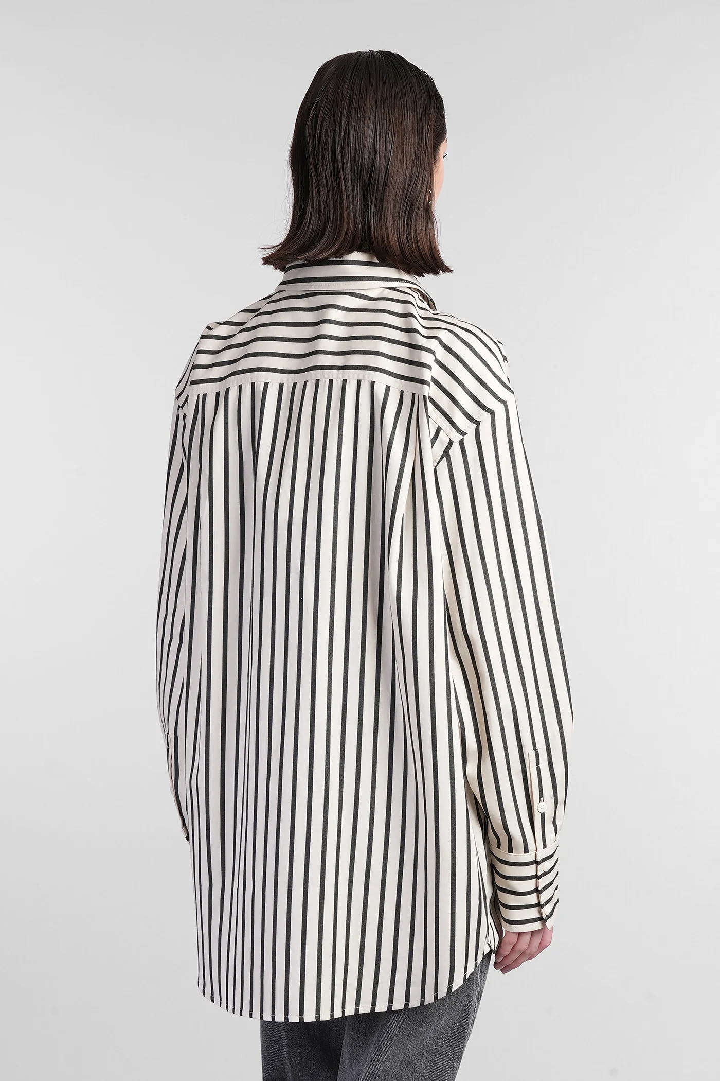 Plaza Shirt in beige cotton - Image 3