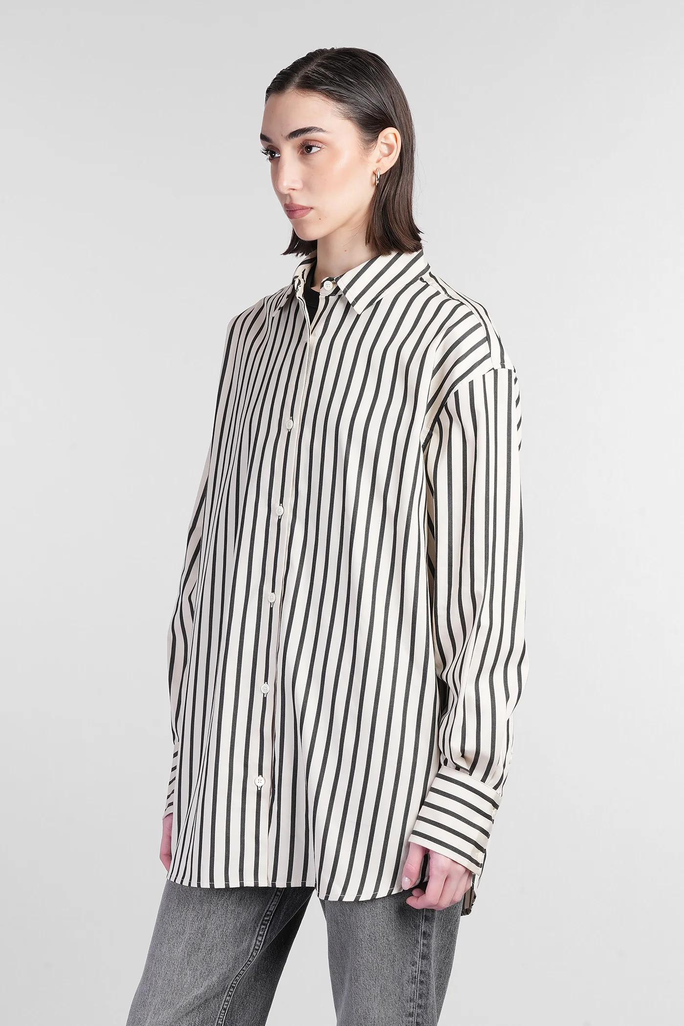 Plaza Shirt in beige cotton - Image 4