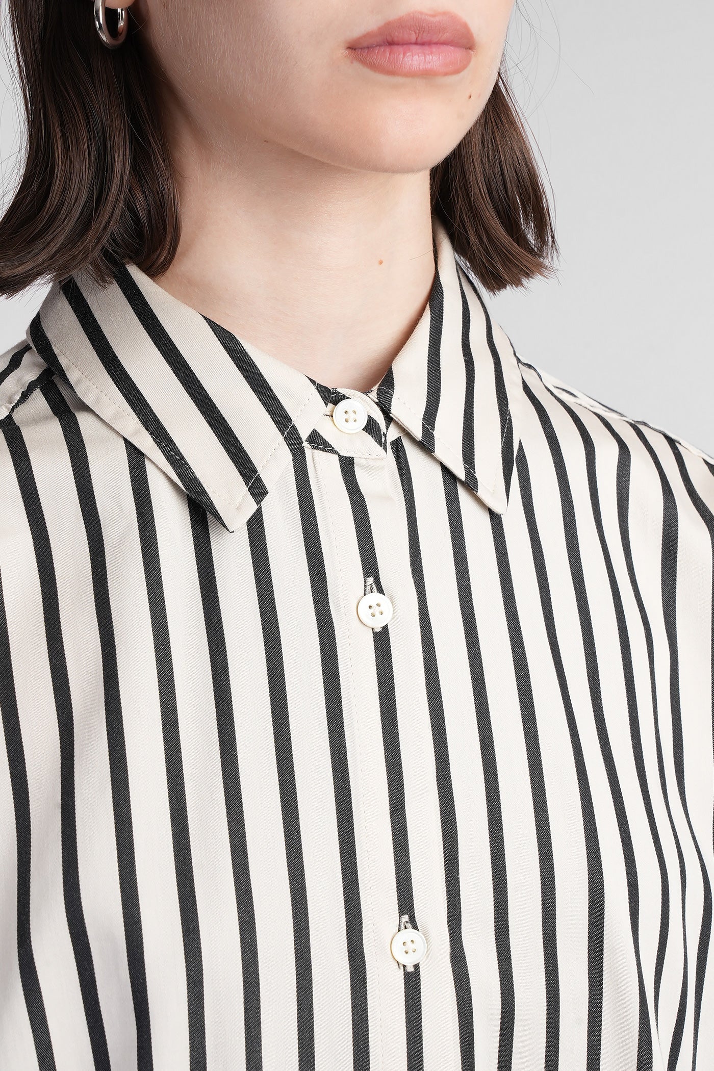 Plaza Shirt in beige cotton - Image 5
