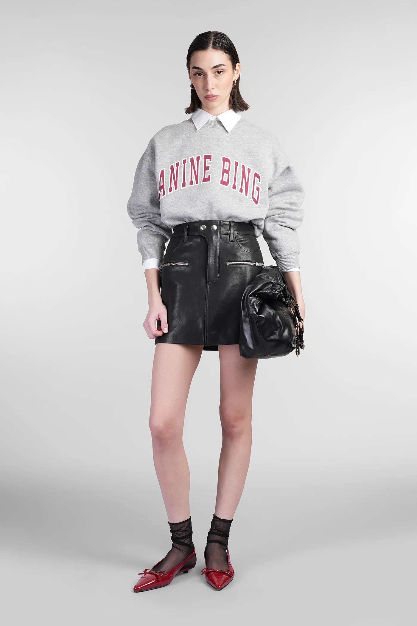 Spencer Sweatshirt in grey cotton - Image 2