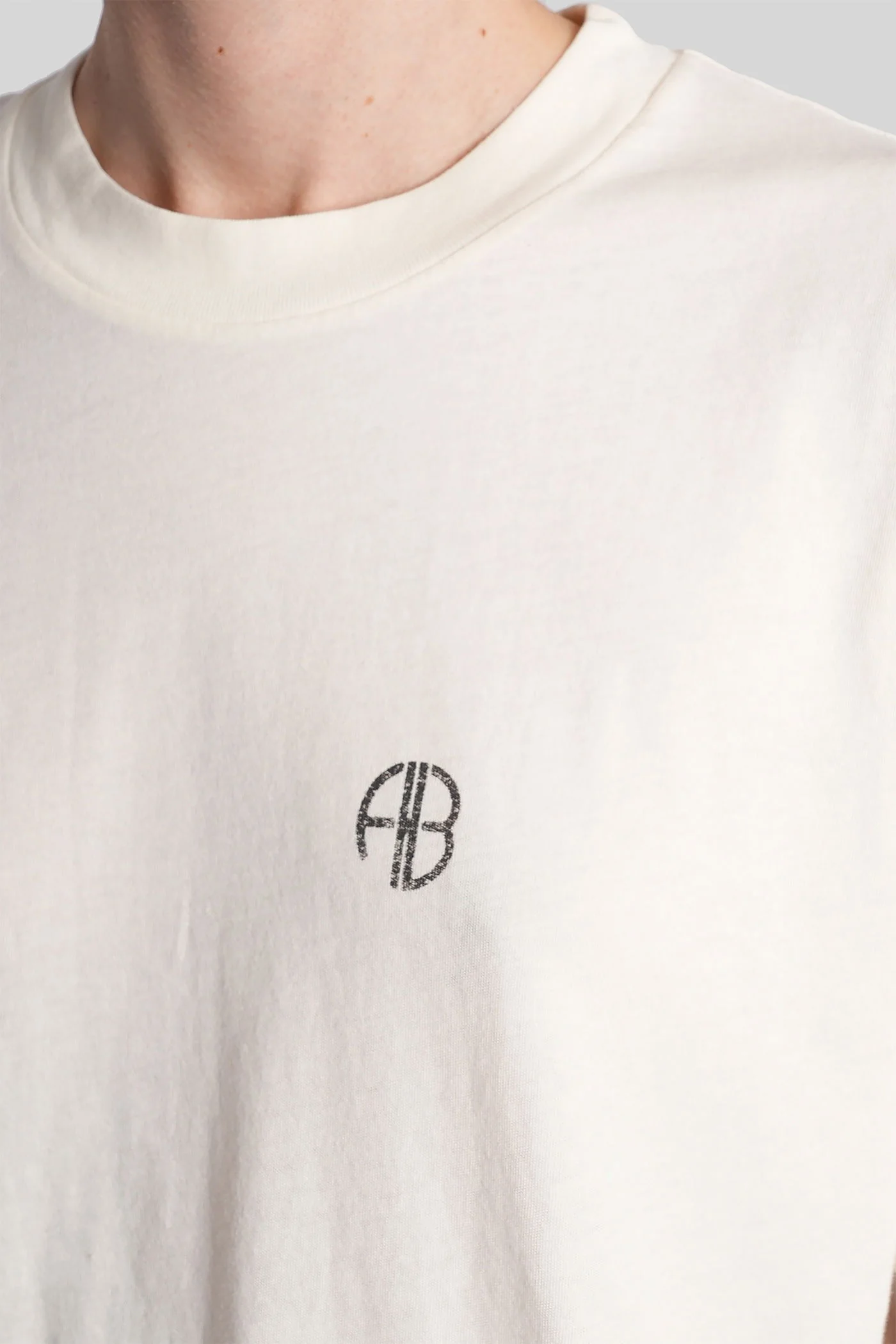 T-Shirt in beige cotton - Image 5