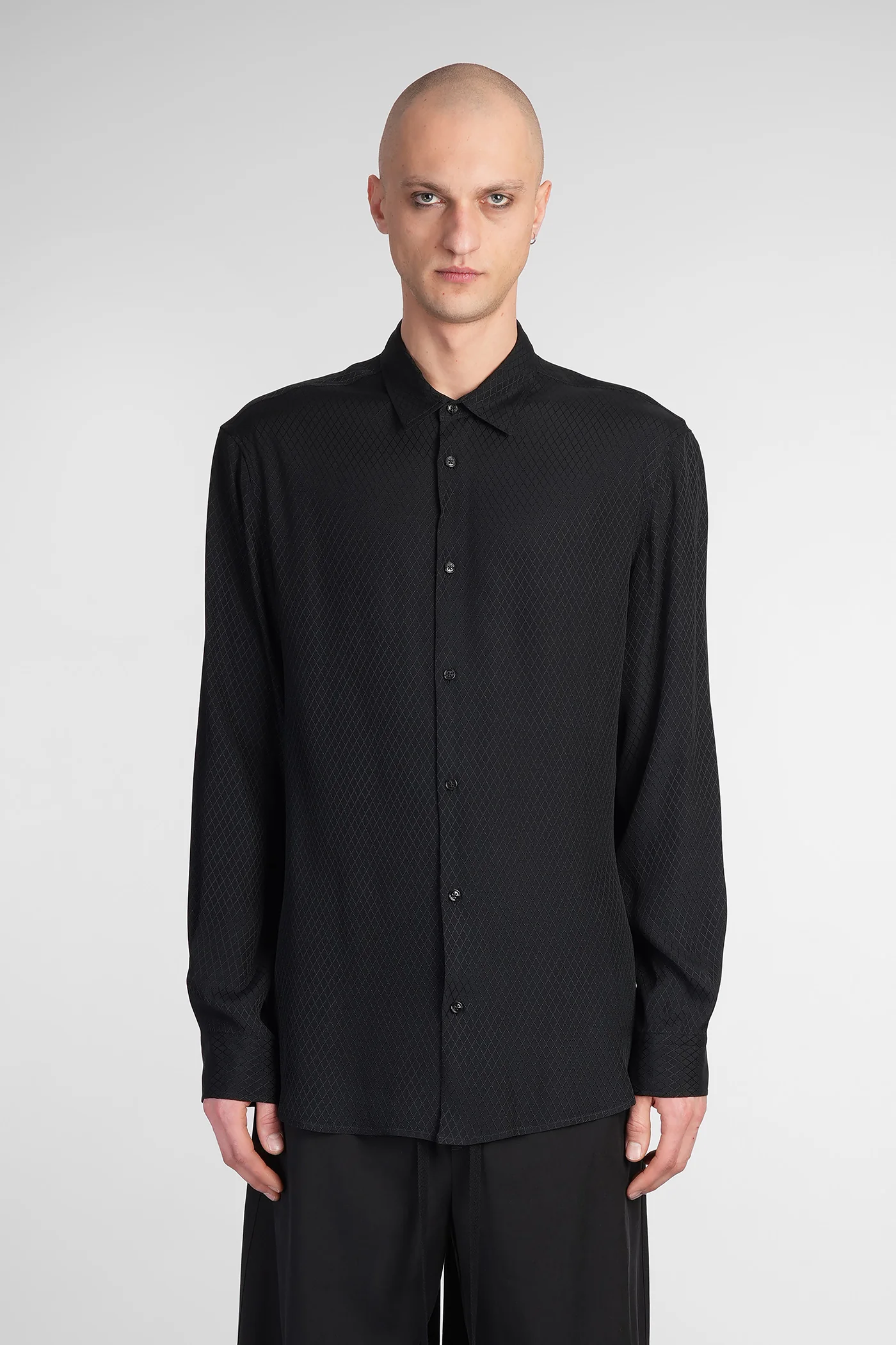 Andre Shirt in black acetate