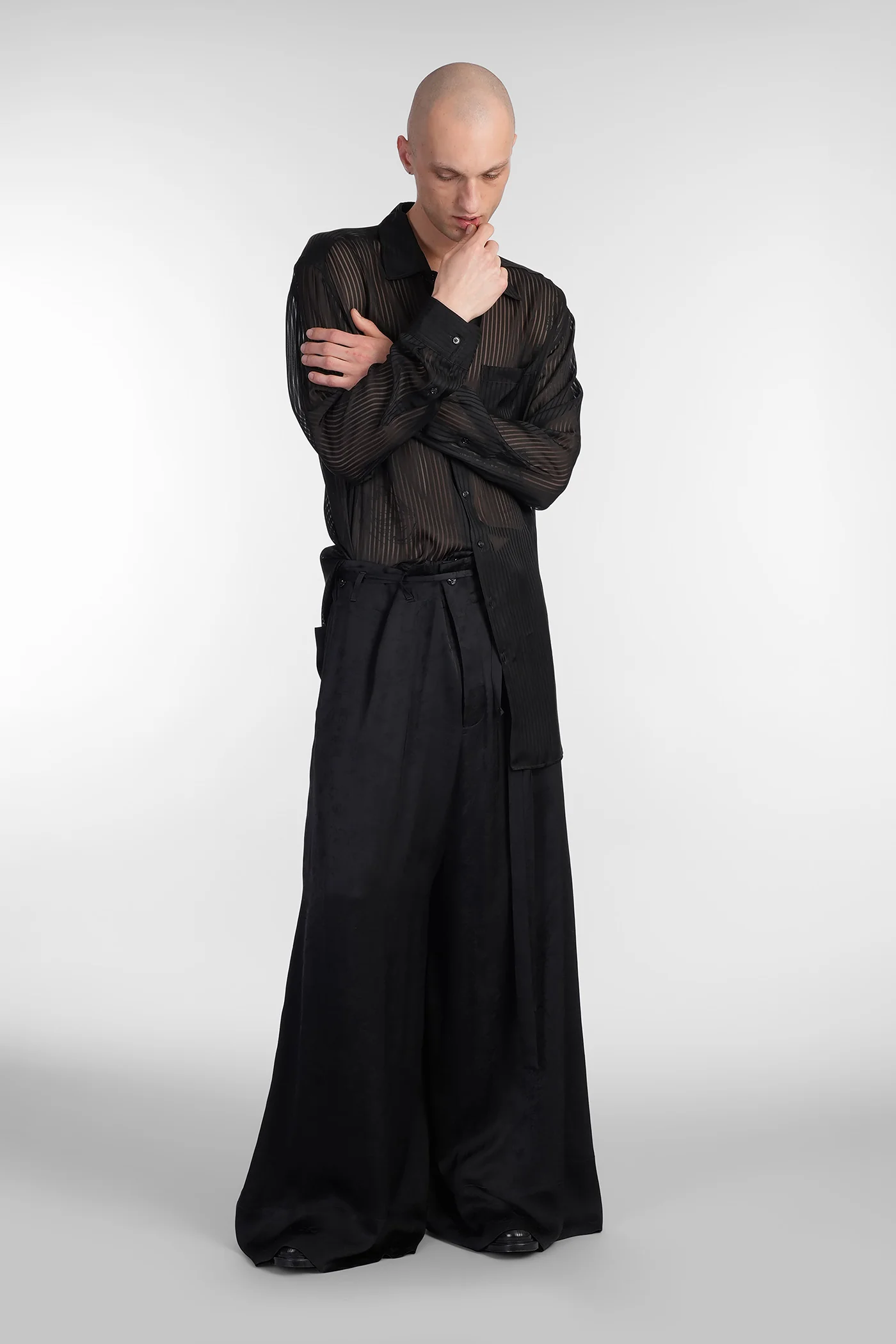 Bruse Pants in black viscose - Image 2