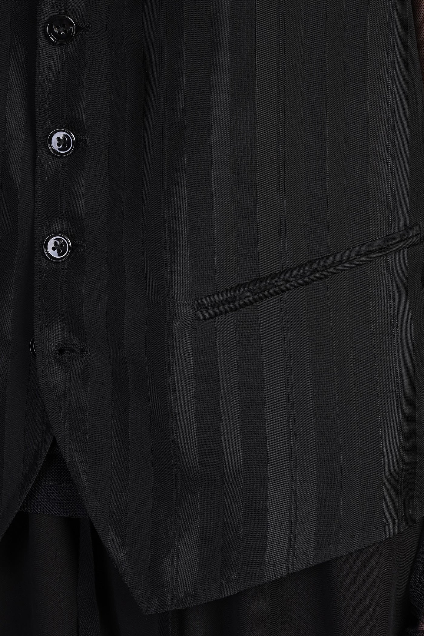 Charlotte Vest in black viscose - Image 5