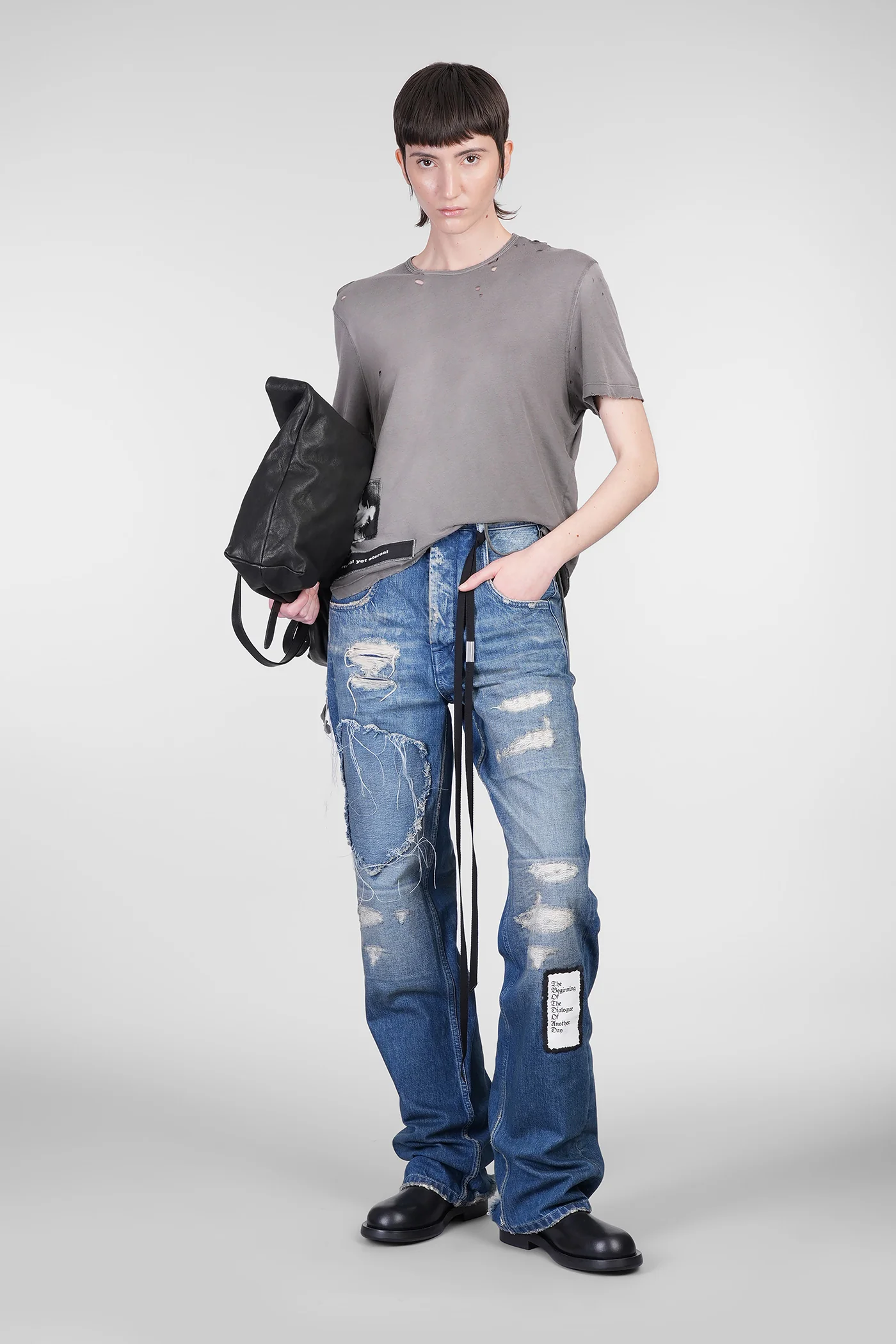 Claire Jeans in blue cotton - Image 2