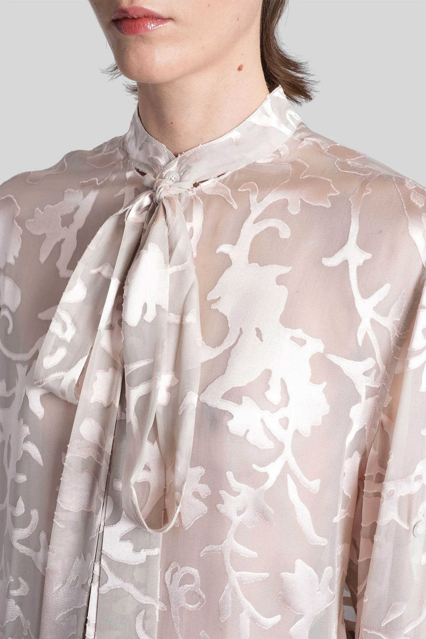 Dien Shirt in rose-pink viscose - Image 5