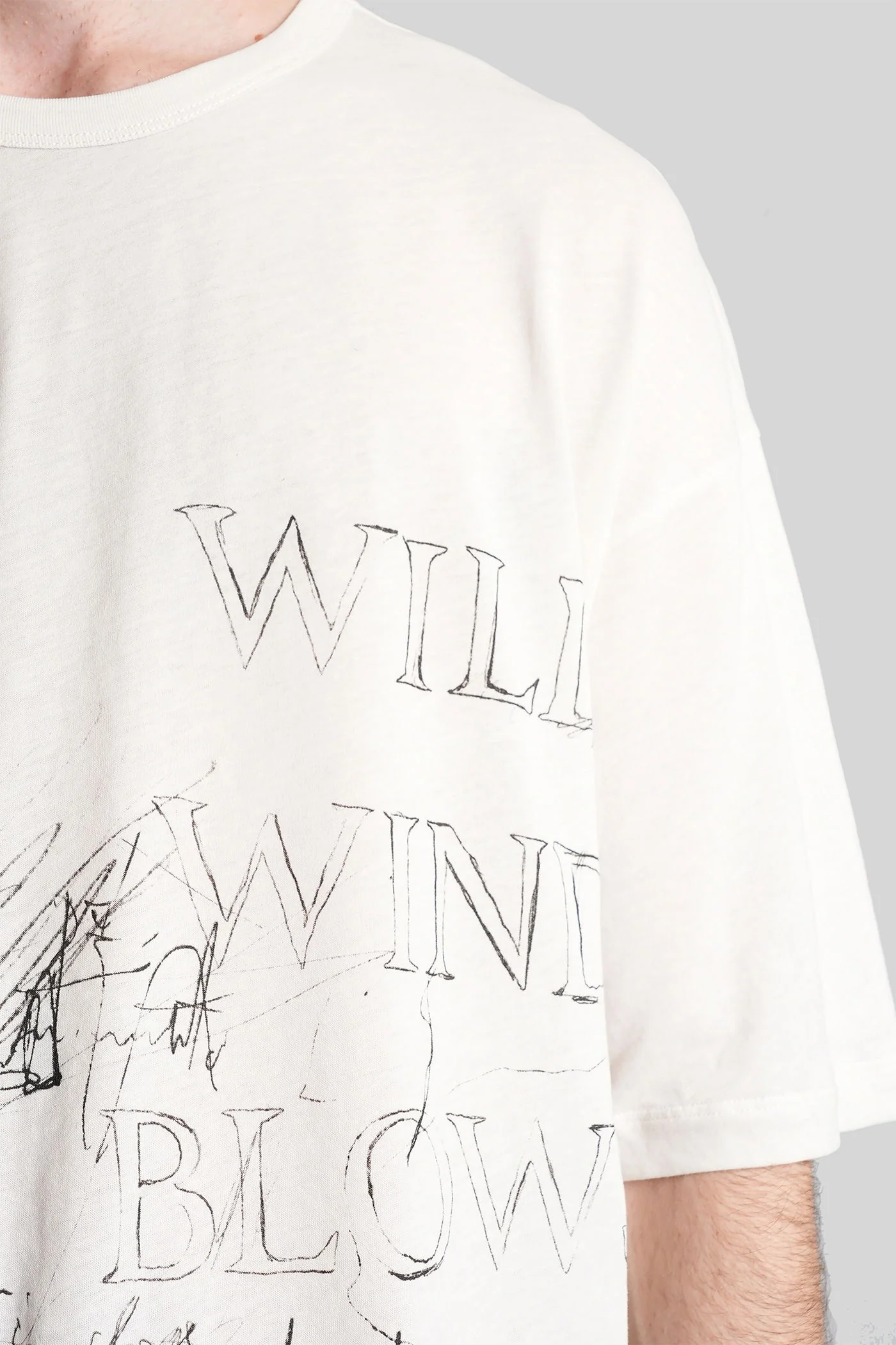 Dieter T-Shirt in beige cotton - Image 5