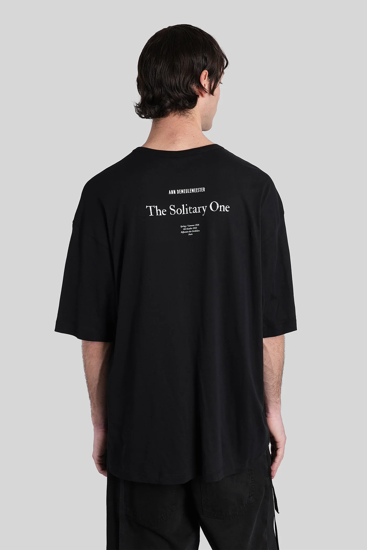 Dieter T-Shirt in black cotton - Image 3
