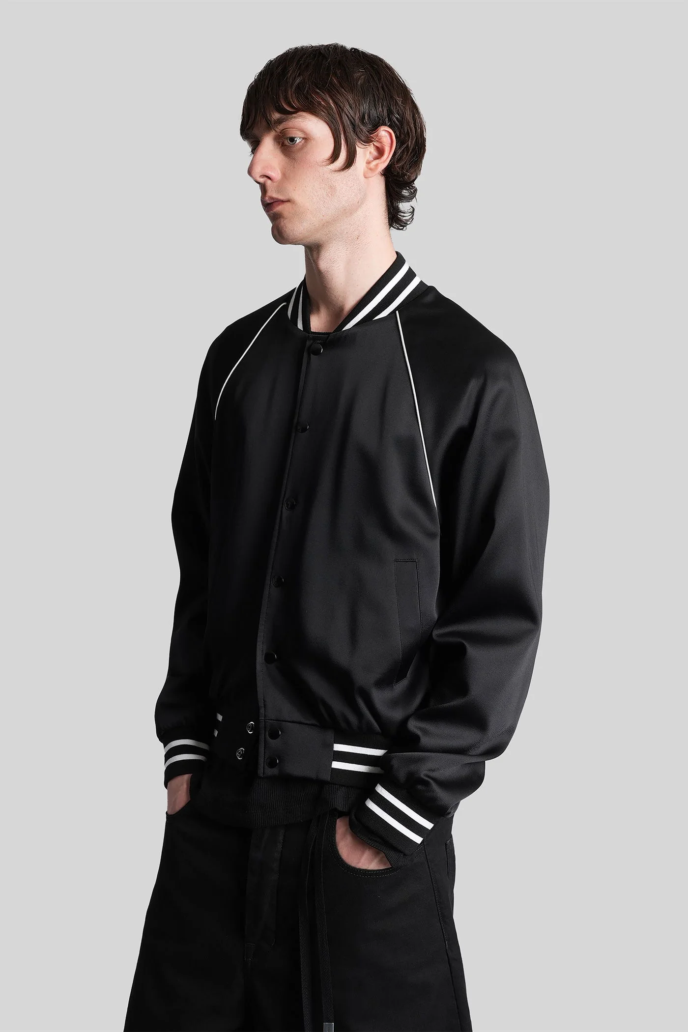 Esko Bomber Jacket in black acetate - Image 4