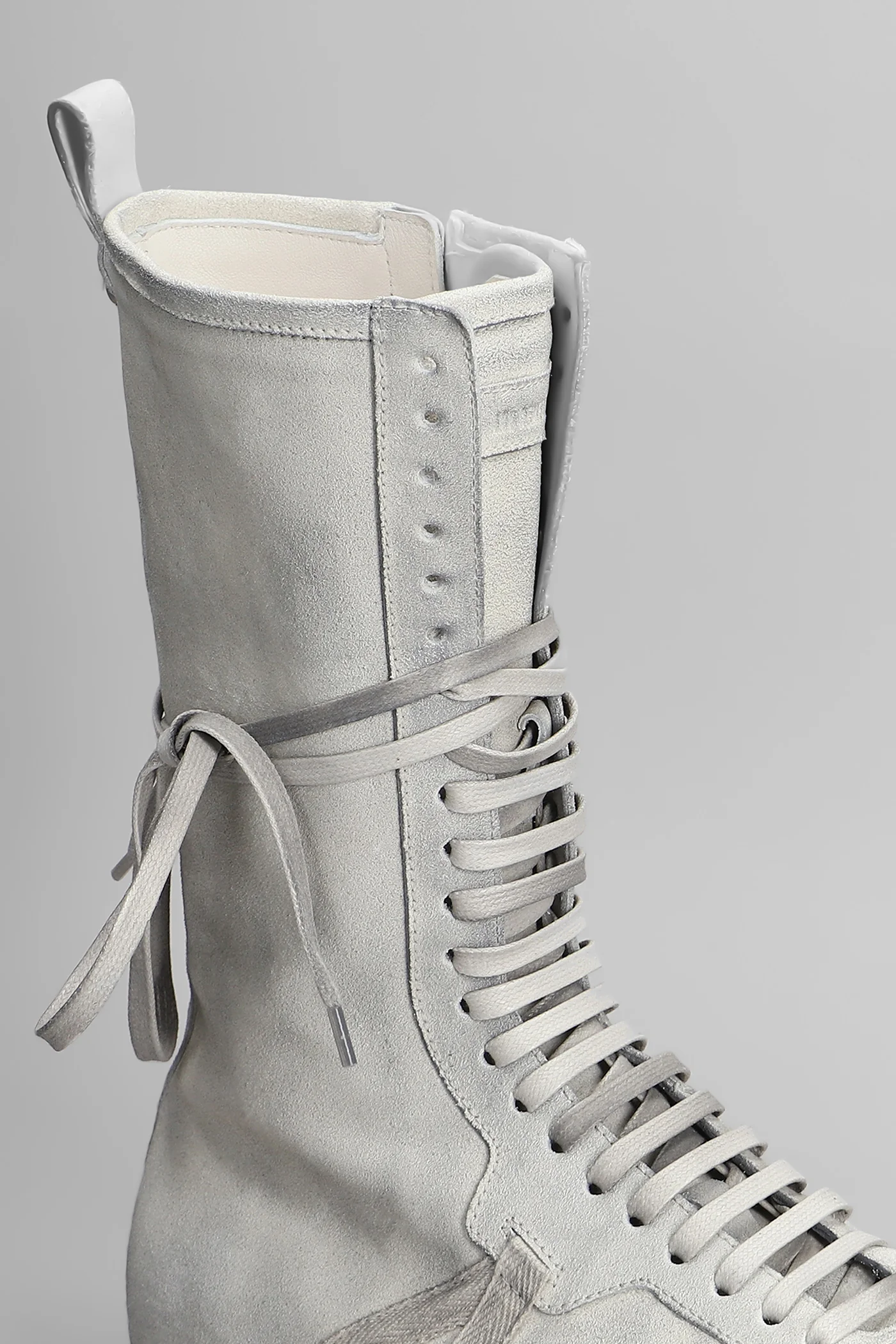 Fides Sneakers in grey leather - Image 5