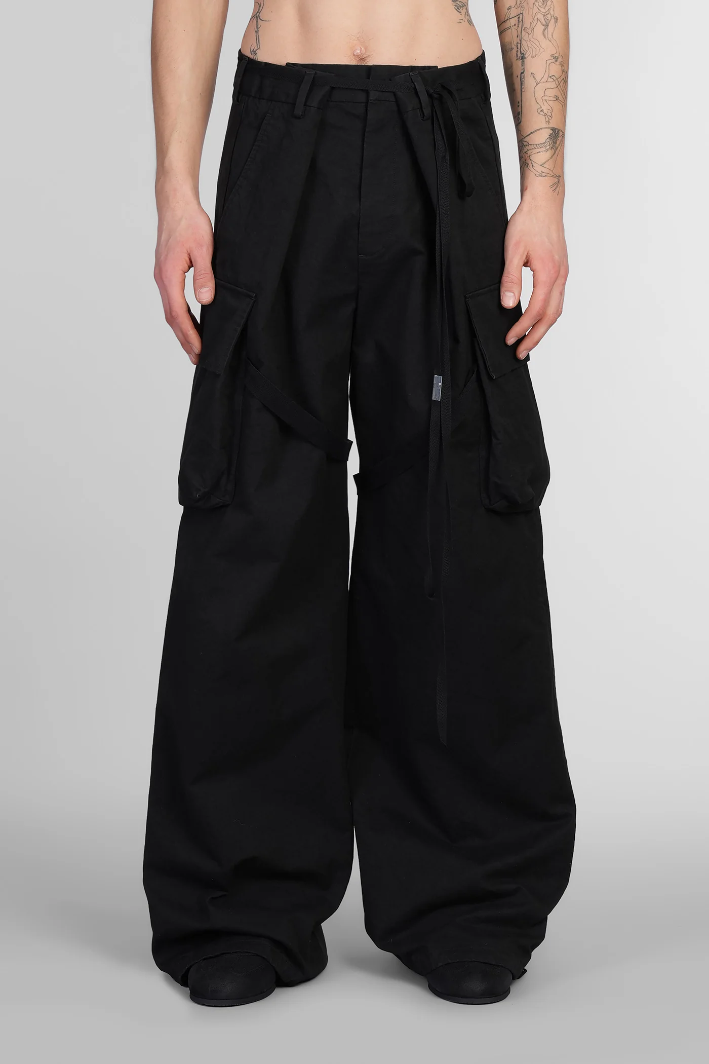 Iben Pants in black cotton