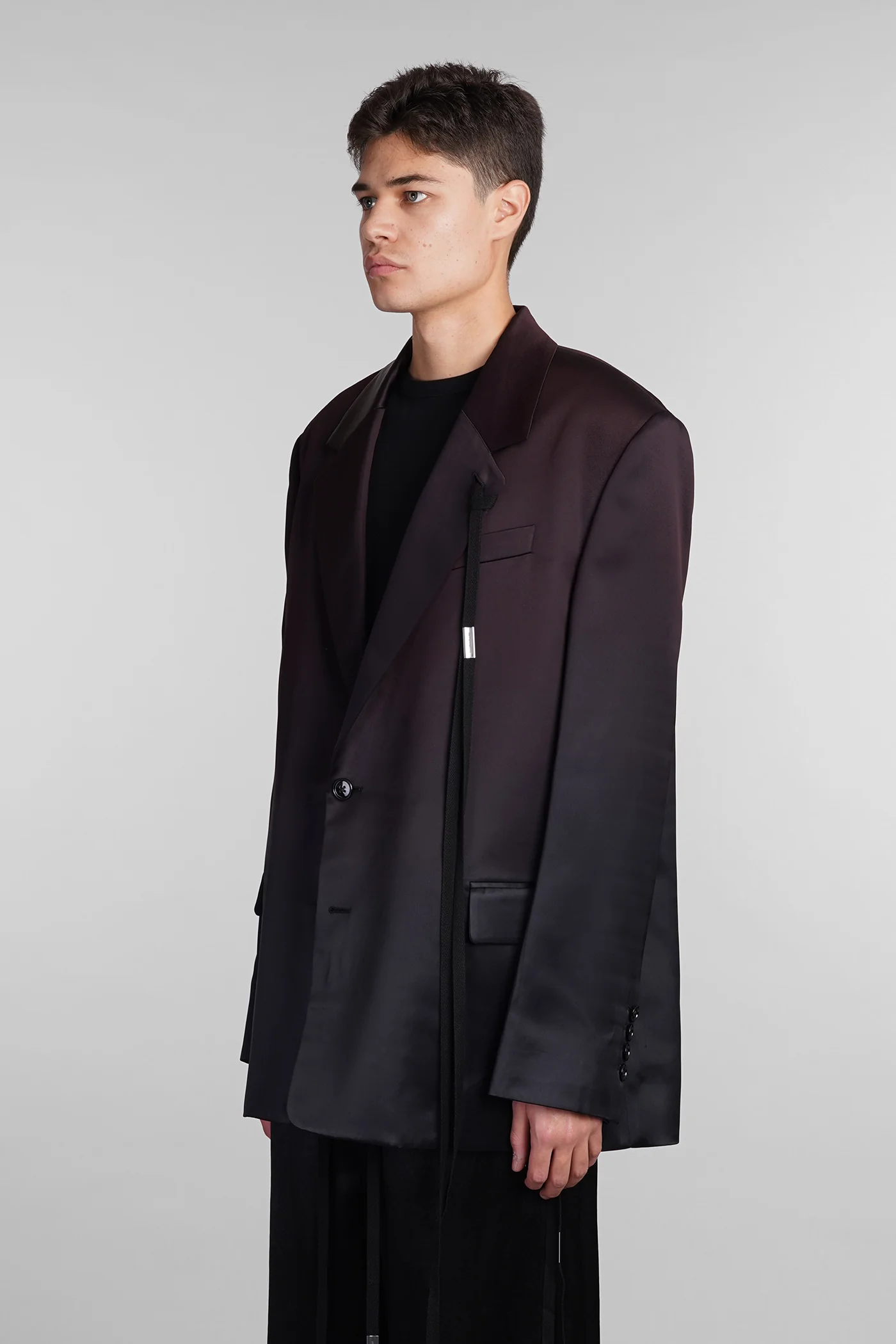 Ignaas Blazer in bordeaux viscose - Image 4