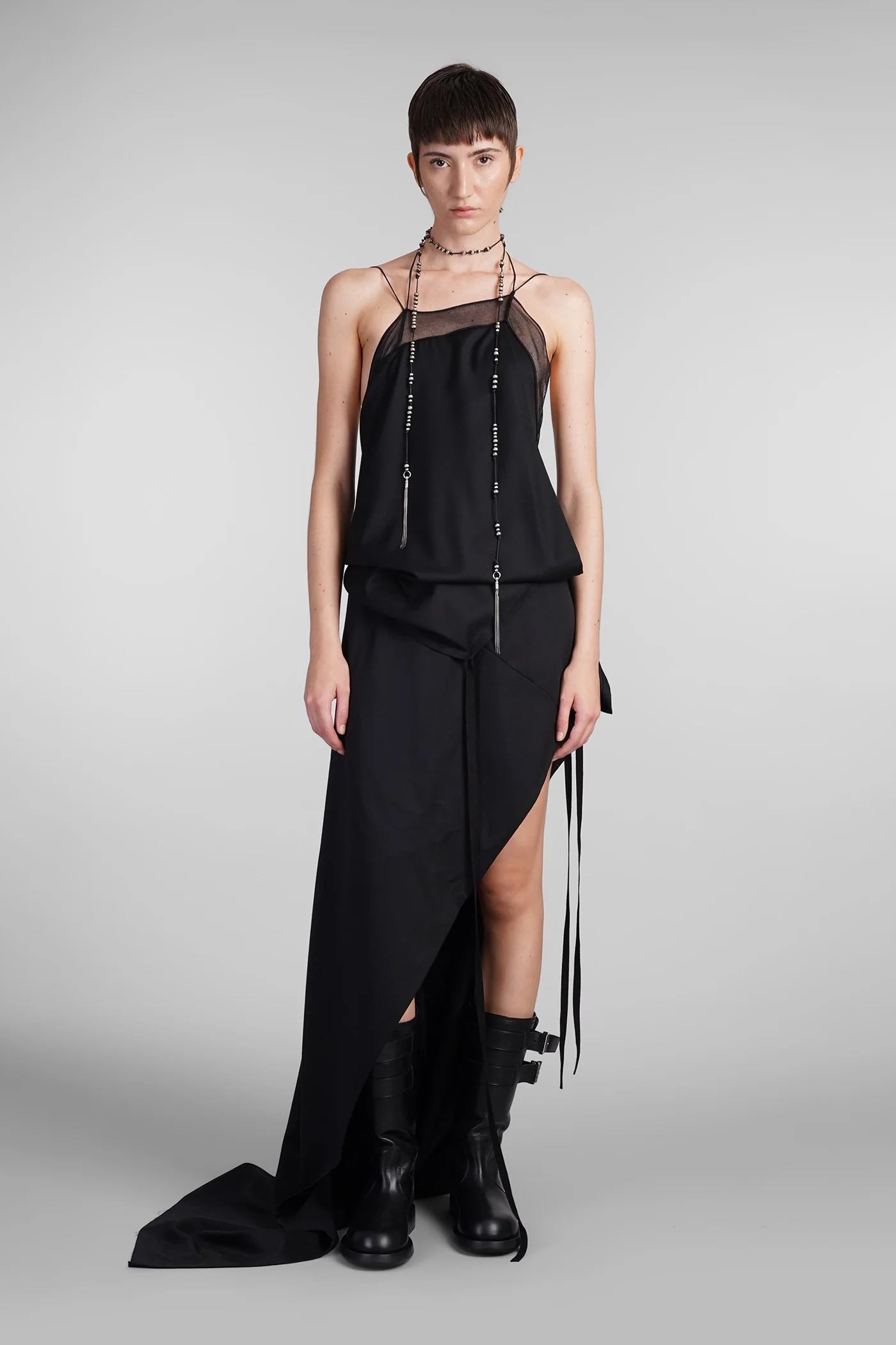 Lief Dress woman in black wool