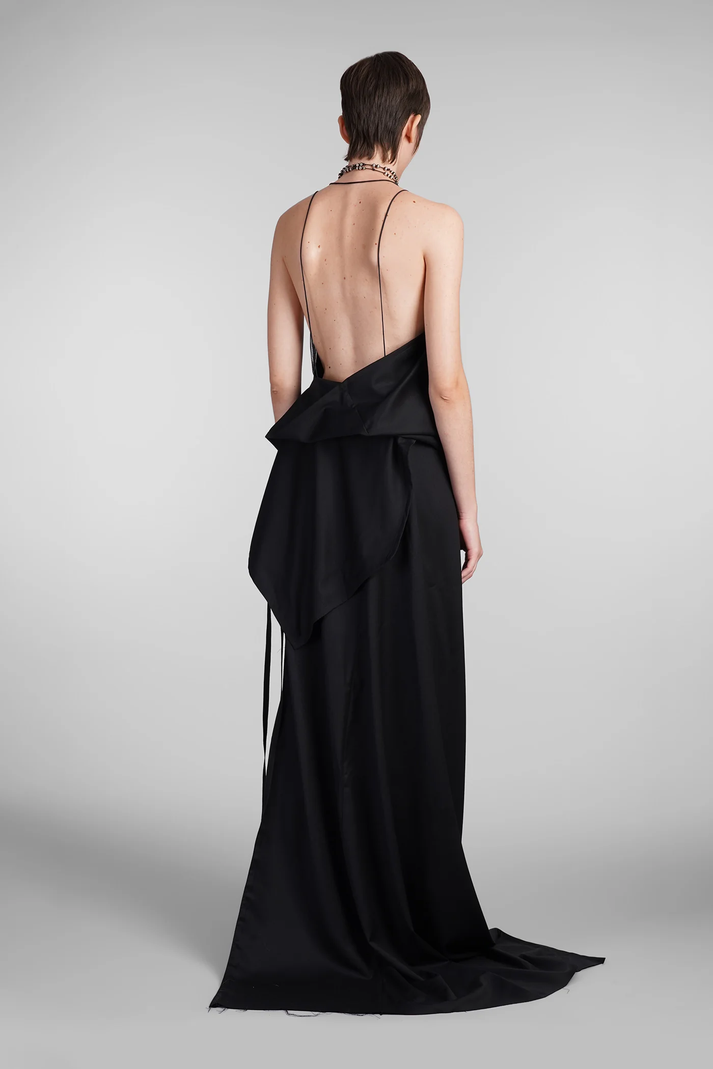 Lief Dress woman in black wool - Image 3