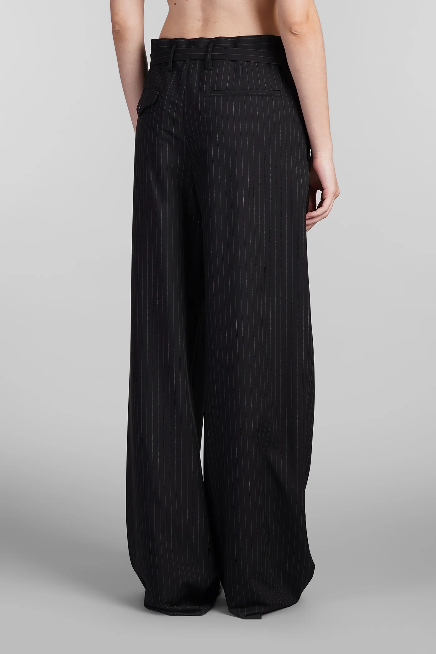 Linna Pants in black wool - Image 3