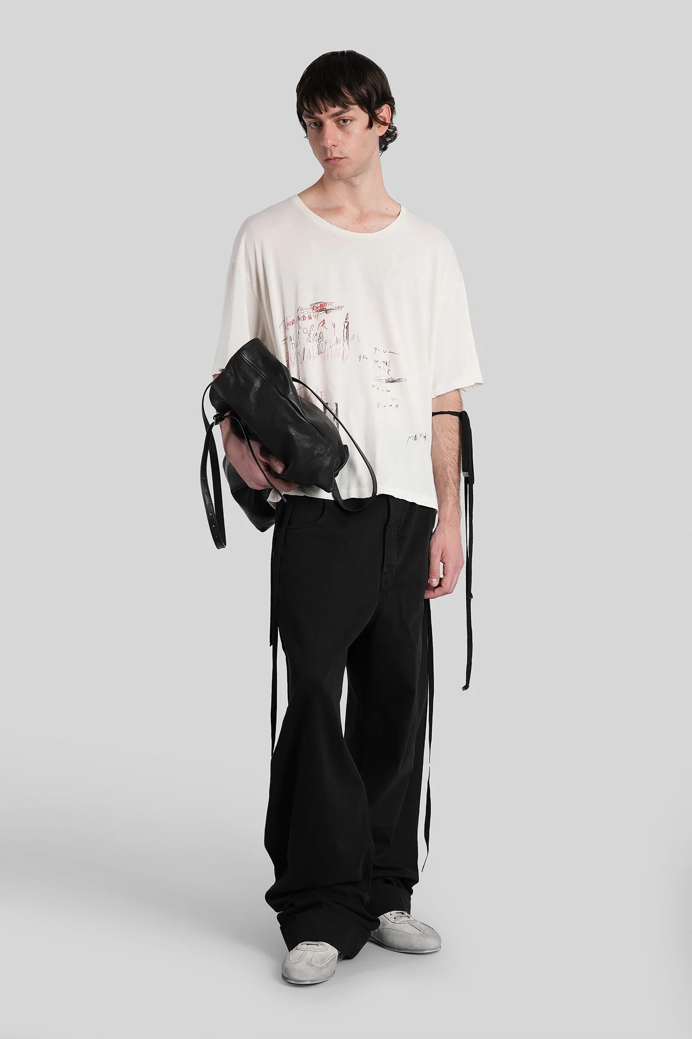 Lu T-Shirt in beige cotton - Image 2