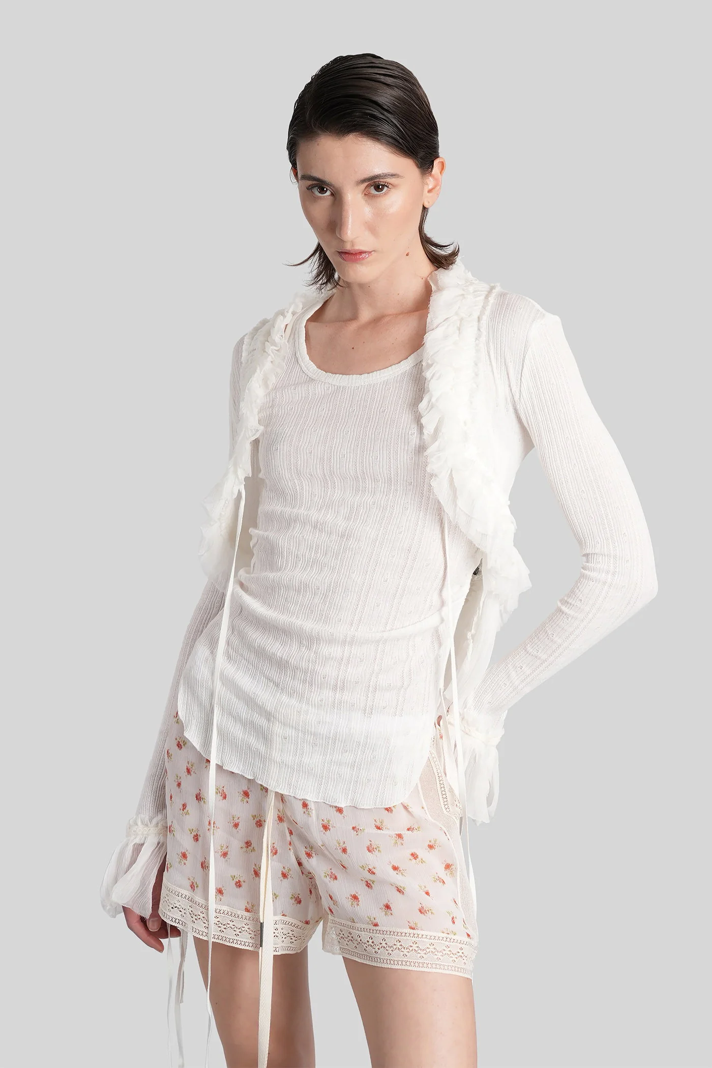 Mara Topwear in white cotton - Image 2