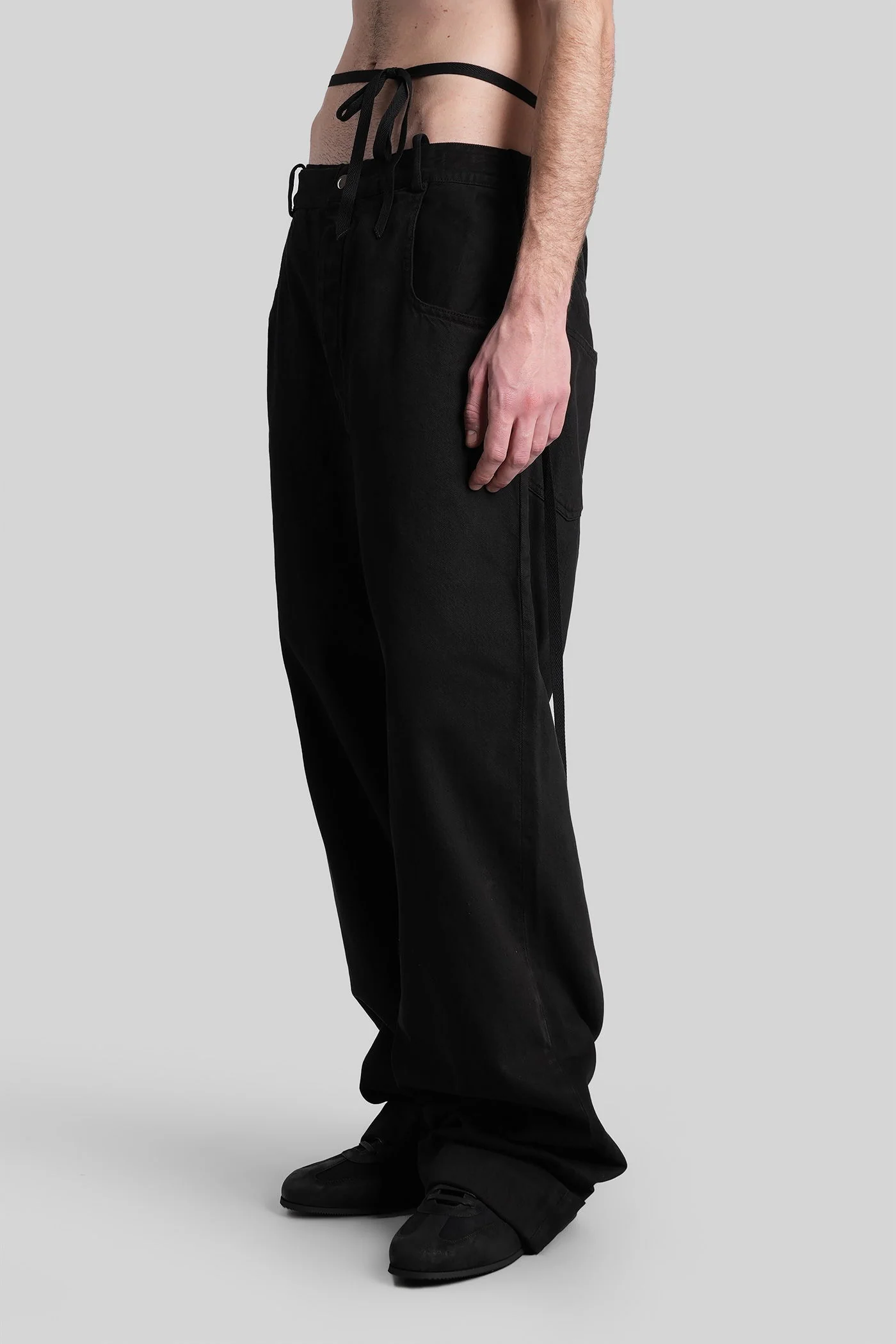 Michael Pants in black cotton - Image 4