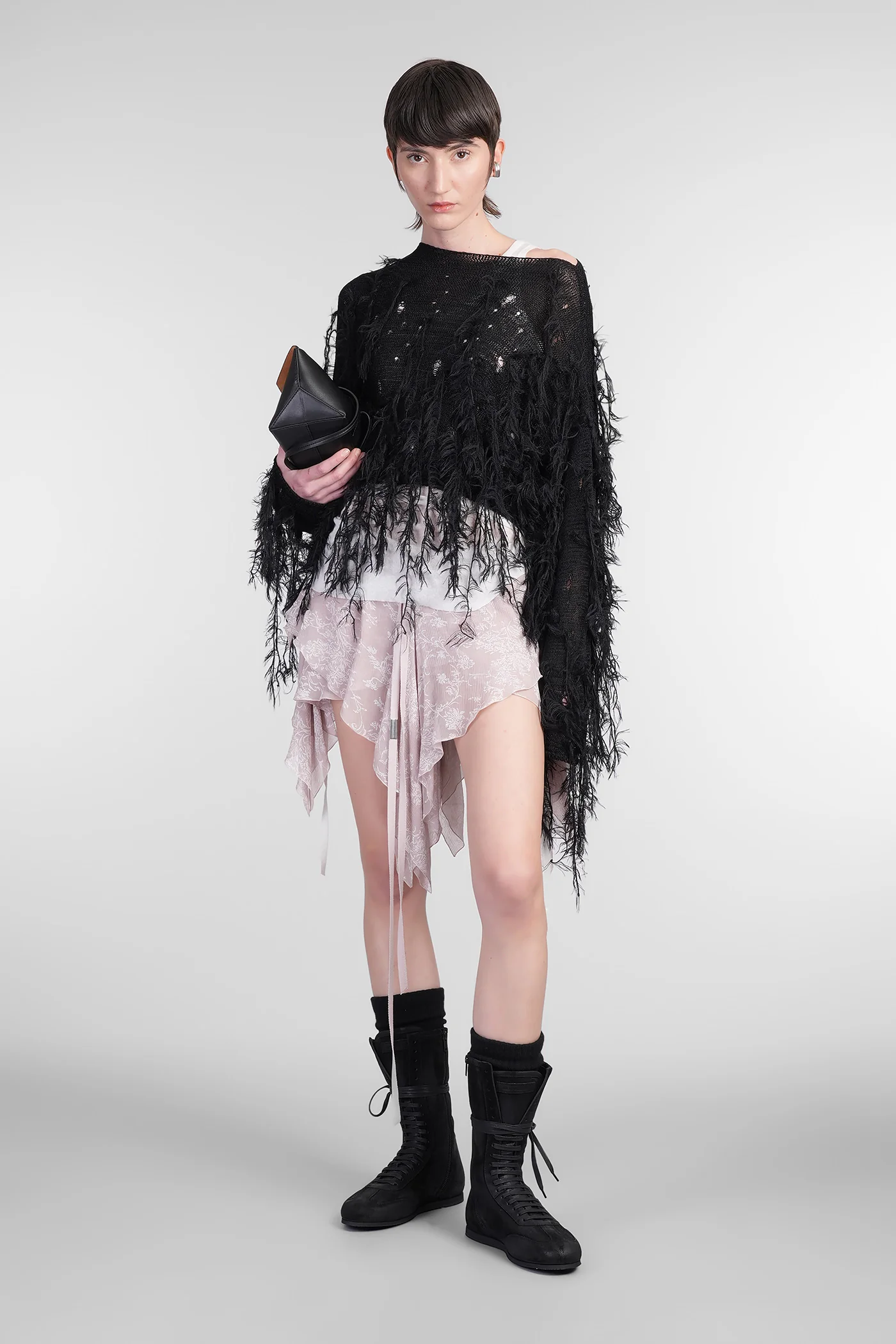Prisca Skirt in rose-pink viscose - Image 2