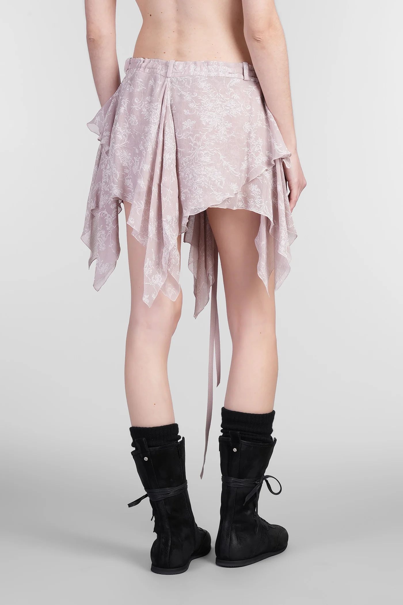 Prisca Skirt in rose-pink viscose - Image 3