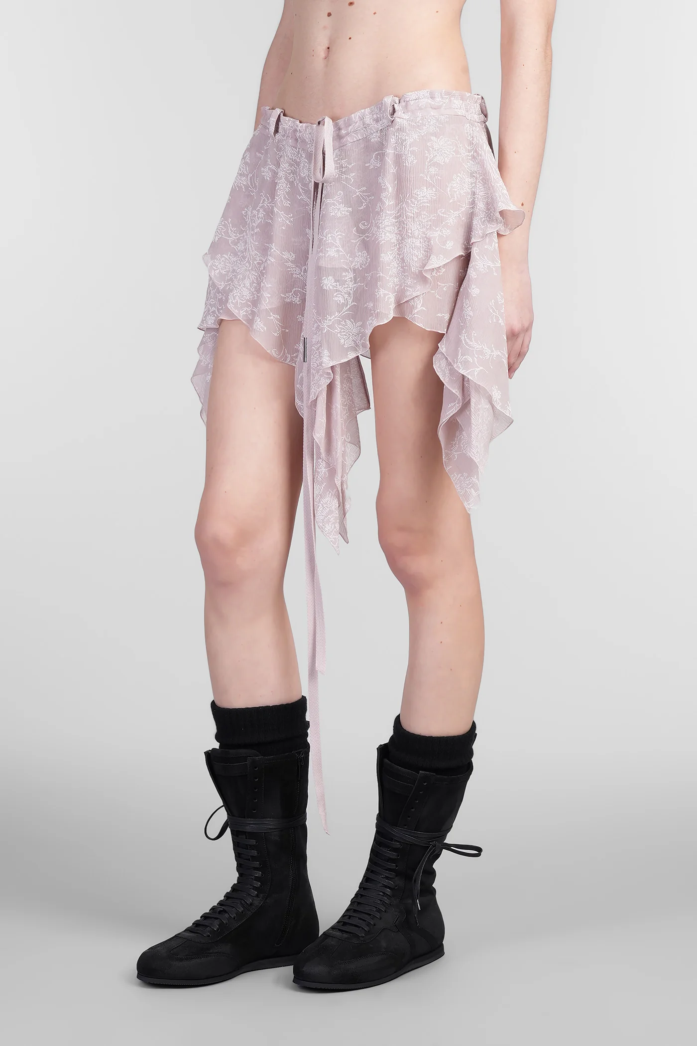 Prisca Skirt in rose-pink viscose - Image 4