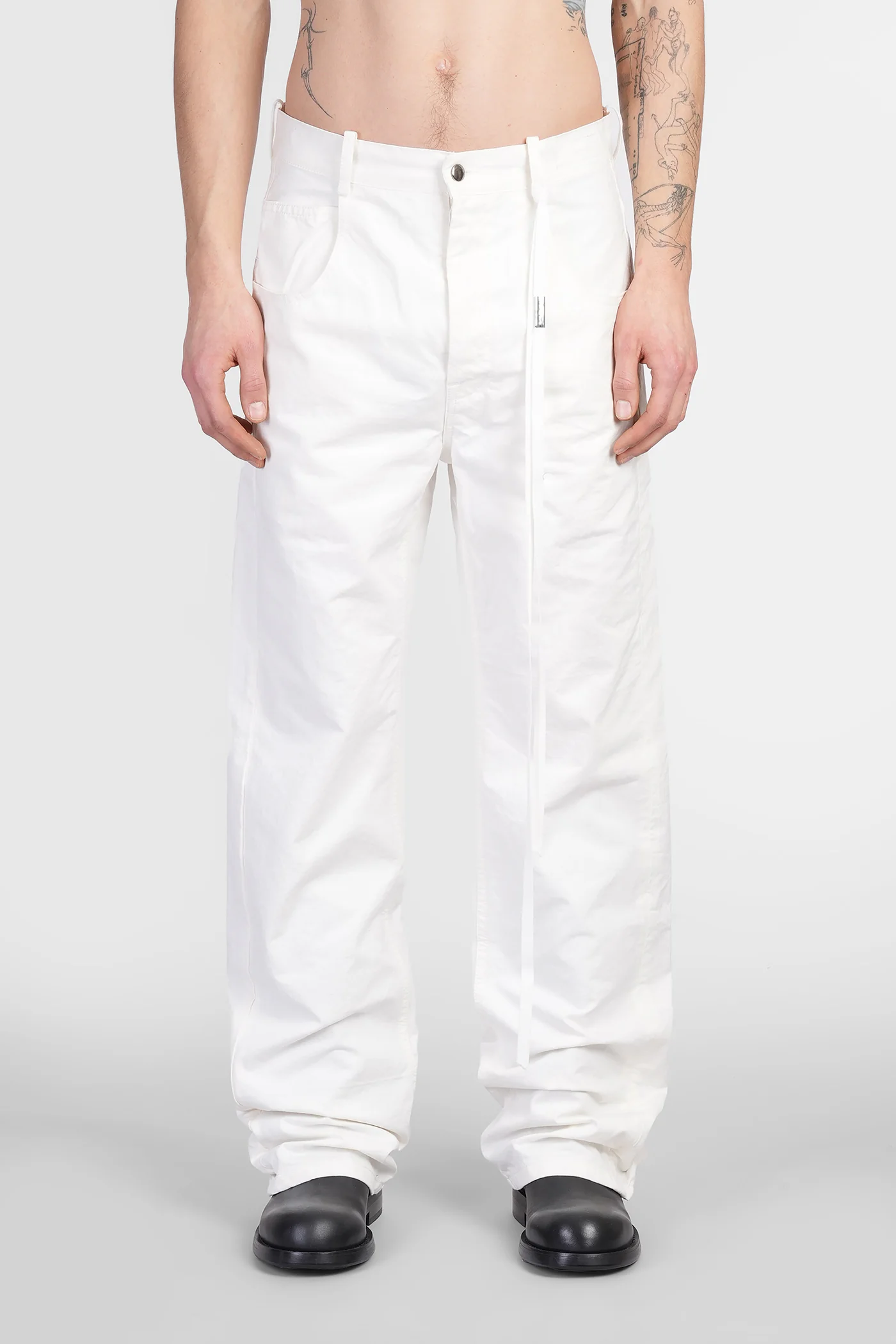 Ronald Pants in white cotton