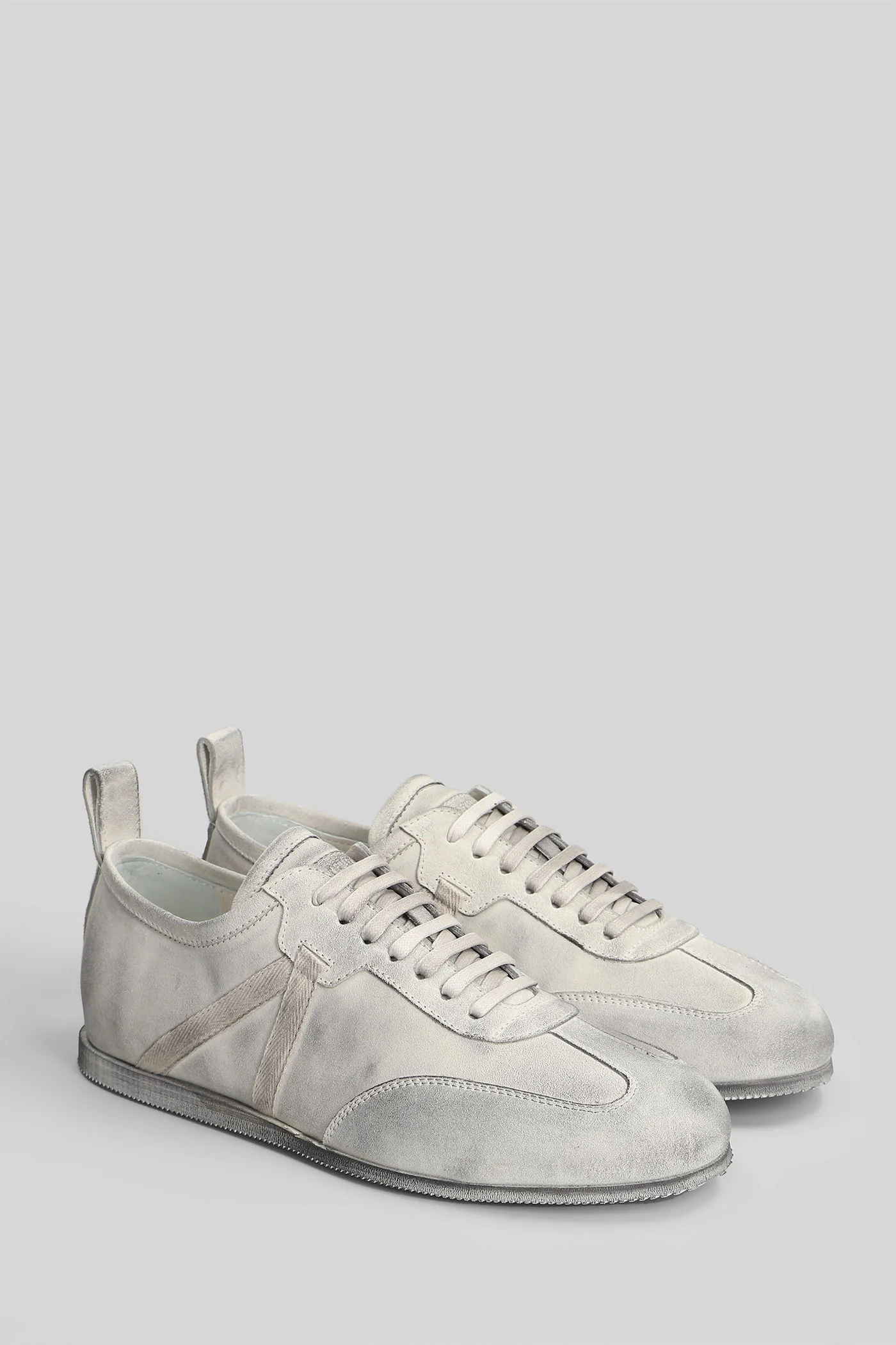 Siru soft Sneakers in grey leather - Image 2