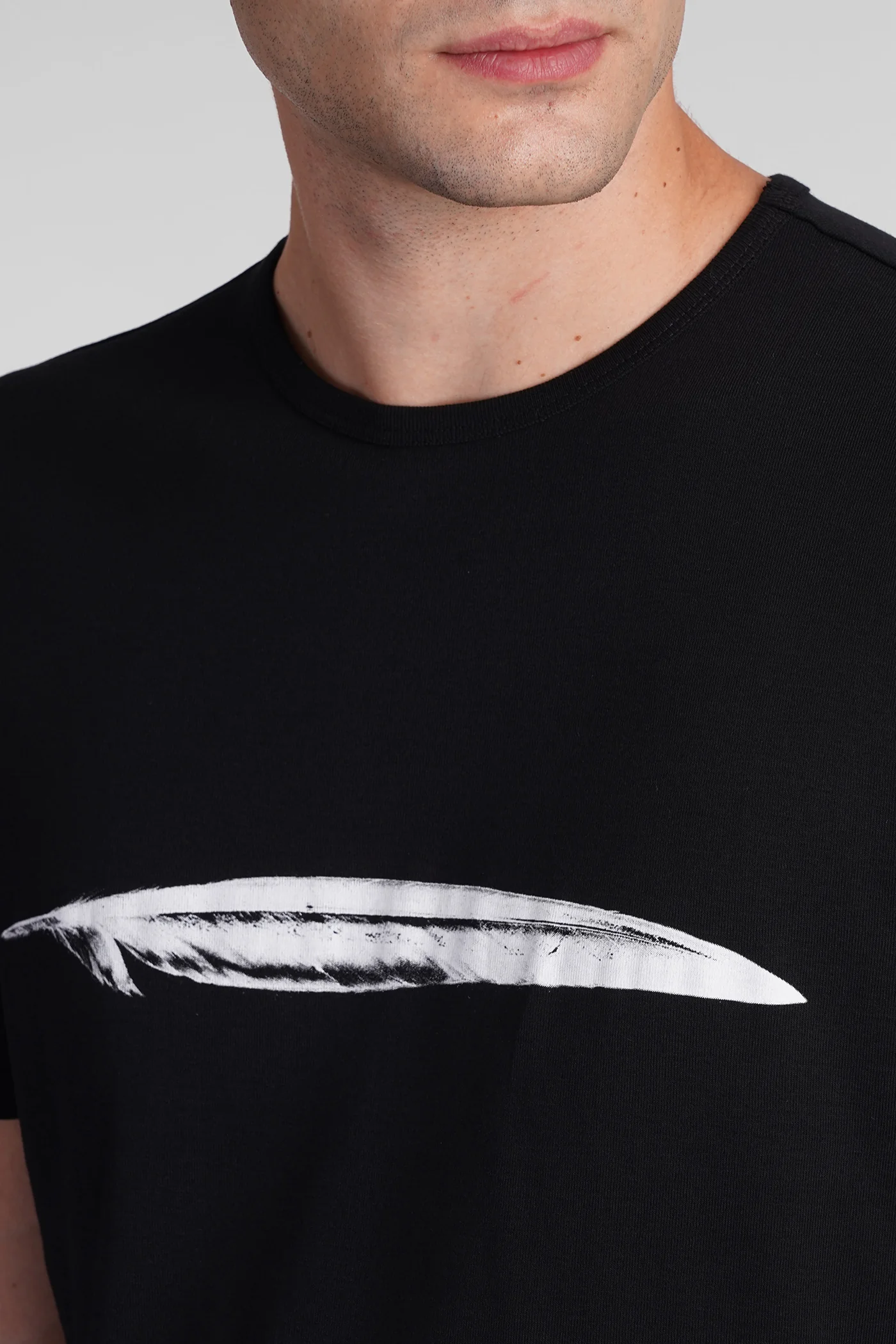 T-Shirt in black cotton - Image 5