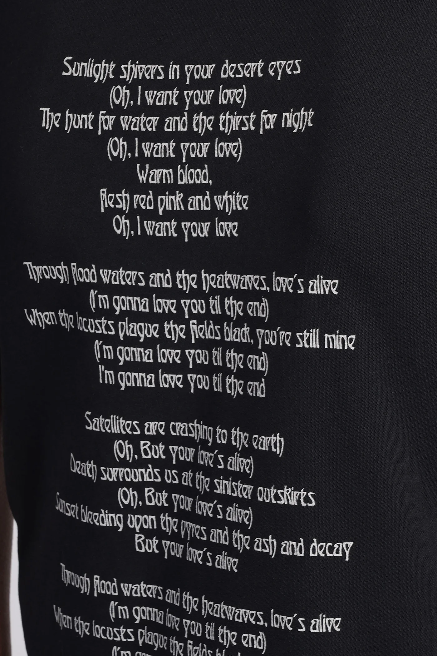 T-Shirt in black cotton - Image 5